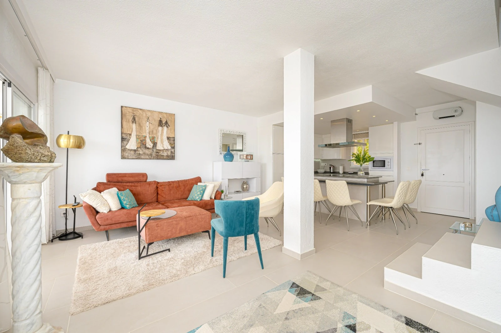 Duplex Apartment for Sale Next to the Golf Course in Altea la Vella – Sea and Golf Course Views, North Costa Blanca