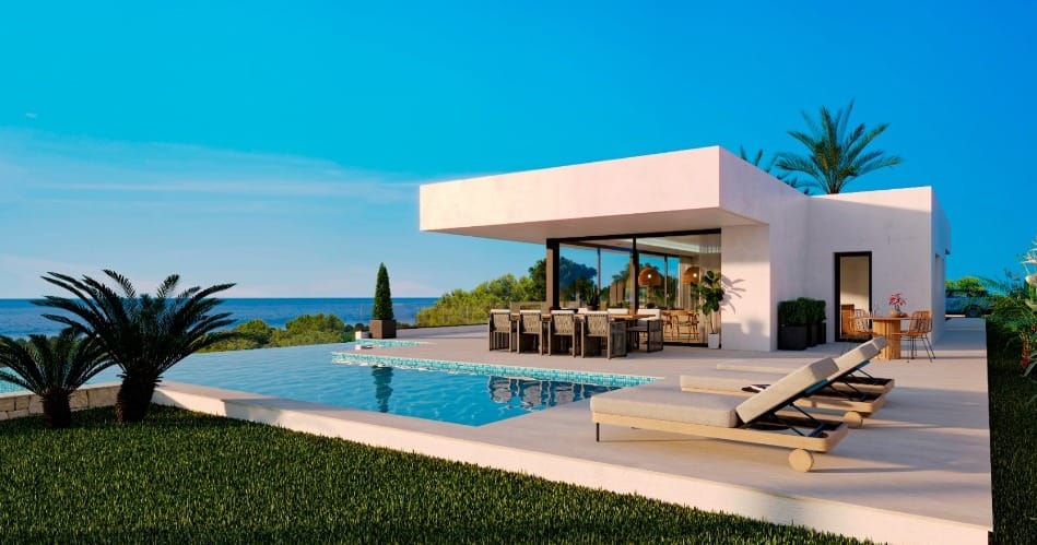 Chalet de obra nueva en Denia