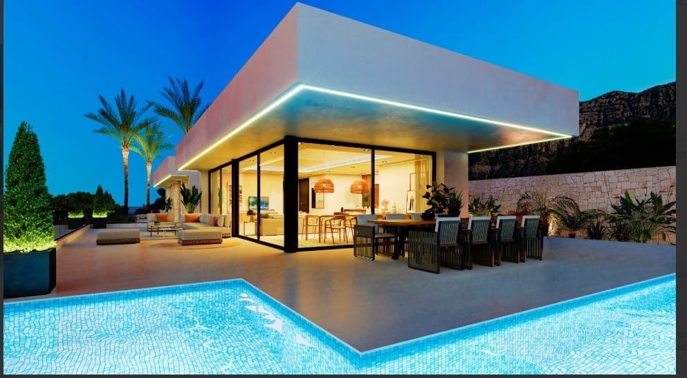 Chalet de obra nueva en Denia