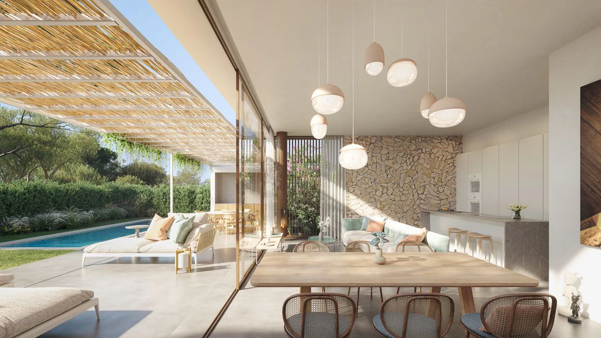 Villa de obra nueva a un paso de la ciudad.