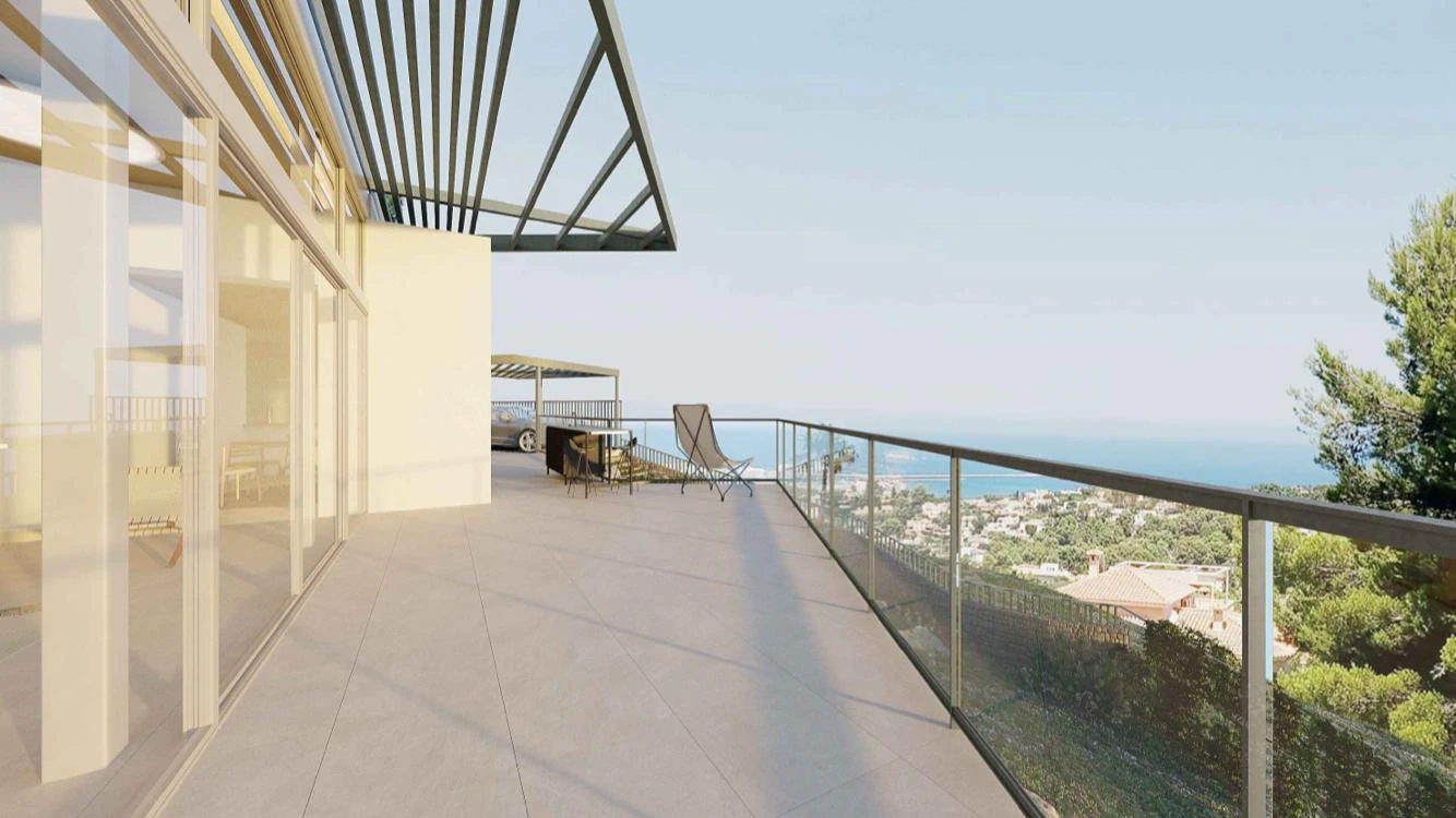 "Montgó House": Proyecto de Autor con Licencia Concedida y Vistas Infinitas en Dénia.