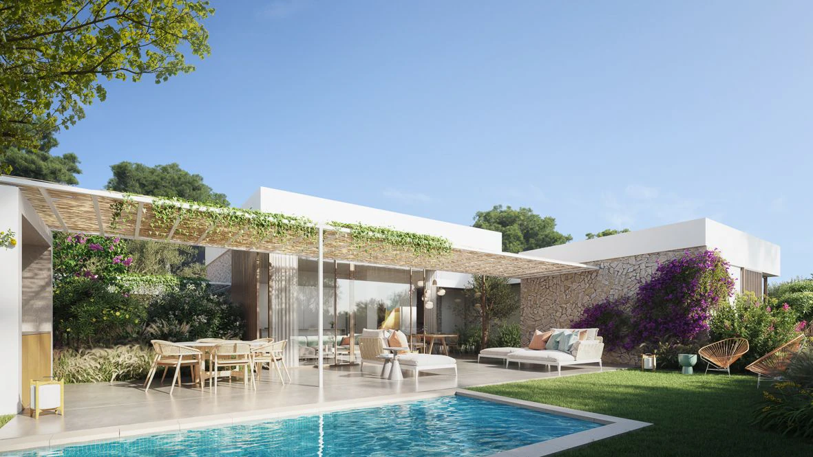 Villa de obra nueva a un paso de la ciudad.