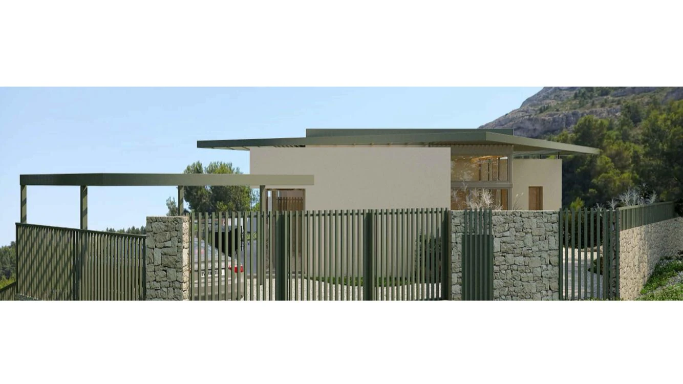 "Montgó House": Proyecto de Autor con Licencia Concedida y Vistas Infinitas en Dénia.
