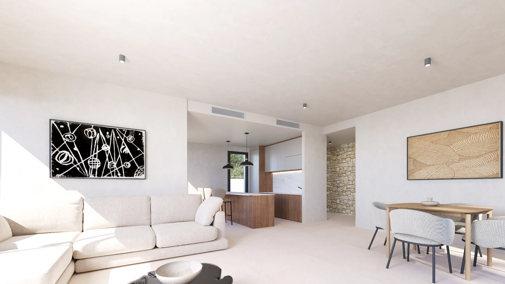 Nueva promoción villas modernas con piscina en Els Poblets. Llave en mano