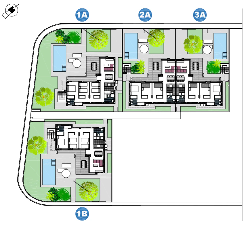 Vic4 - Nieuw halfvrijstaand chalet op 1 km van Playa Almadraba.