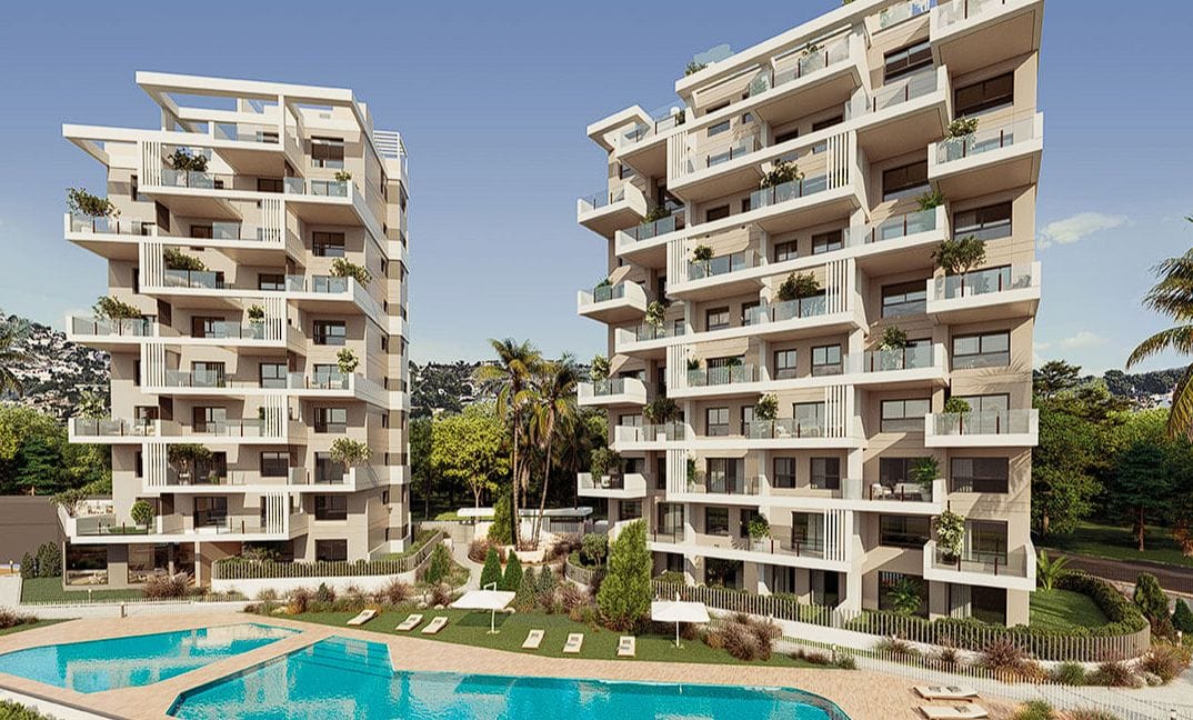 Apartamento de lujo en Calpe, AQUA: 3 dormitorios y piscina.