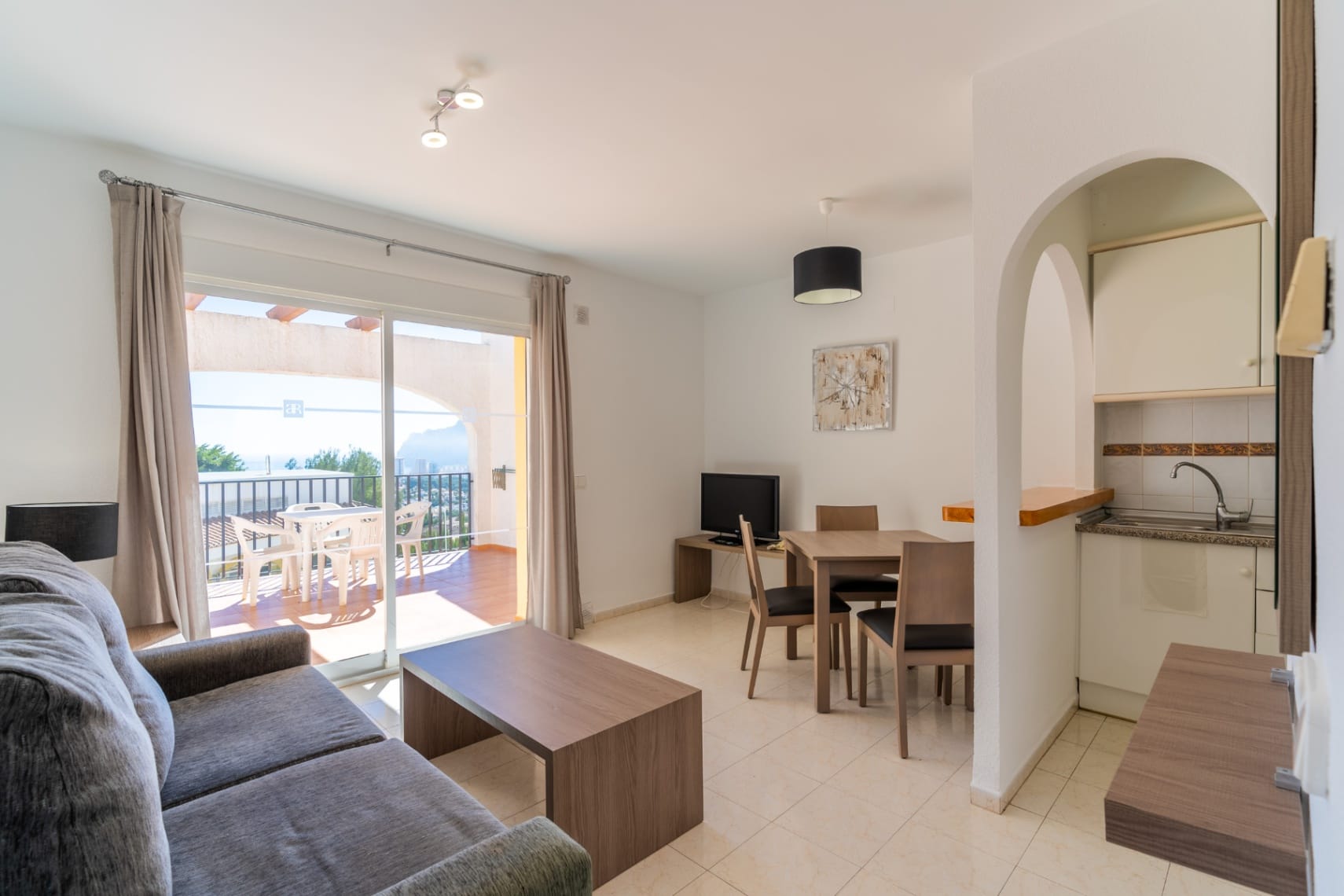 Bungalow con vistas al mar en Calpe
