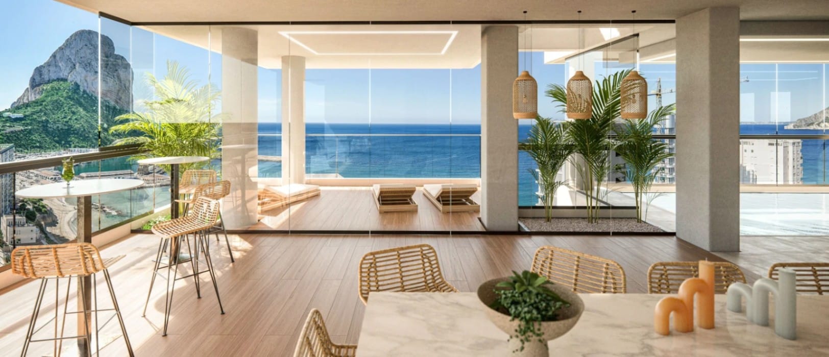 Ático de lujo en Calpe, 3 dormitorios, piscina privada, ¡a la venta!