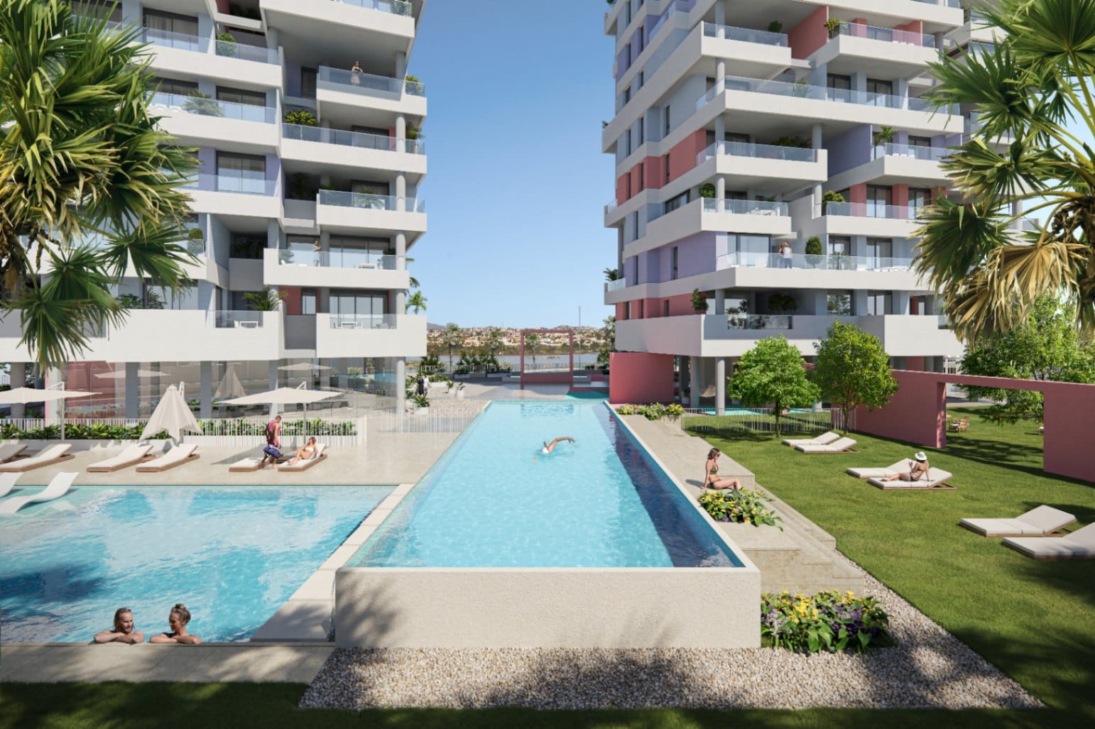 Apartamento nuevo de lujo en Calpe con 3 dormitorios y piscina