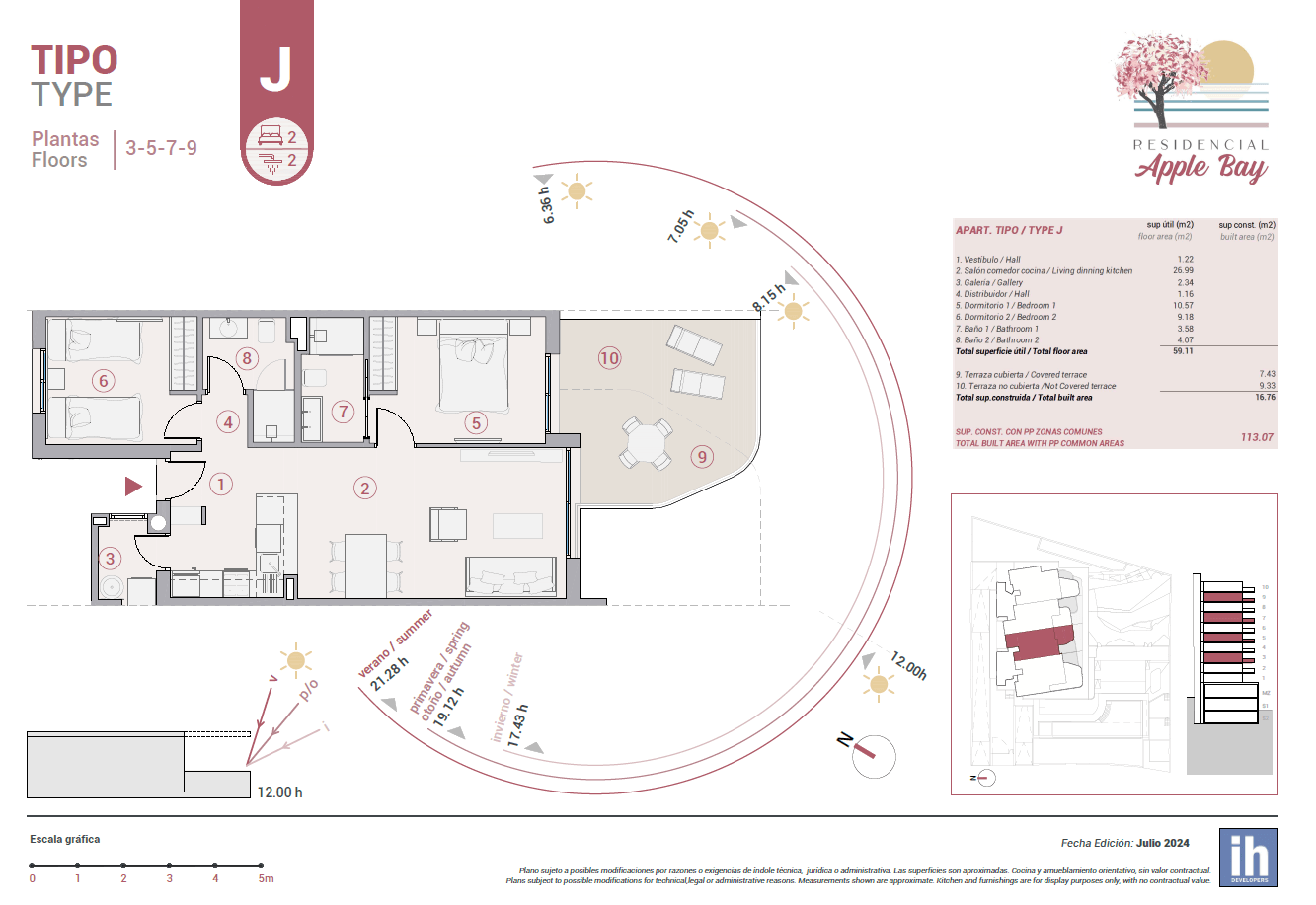 Apartamento de lujo en Cala Manzanera, Calpe - 2 dormitorios