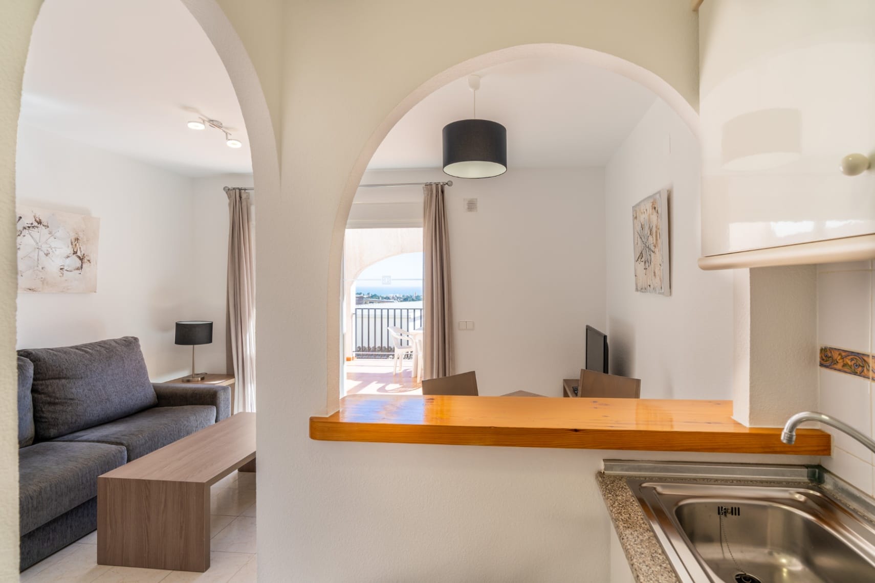 Bungalow con vistas al mar en Calpe