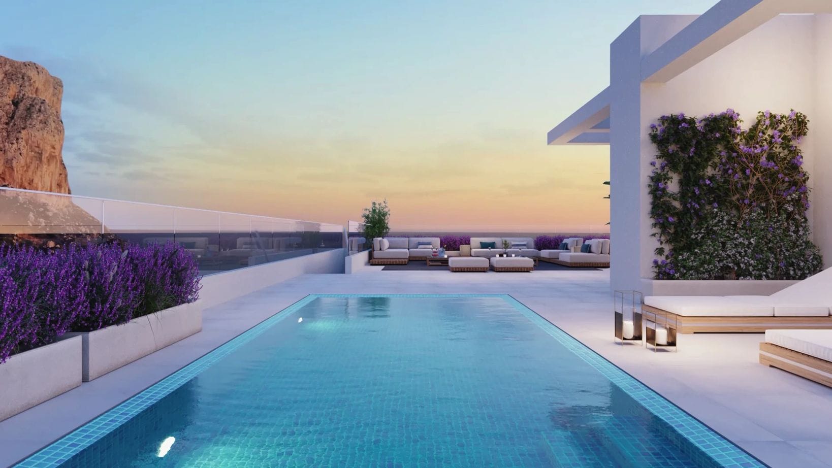 Ático de lujo en Calpe, 3 dormitorios, piscina privada, ¡a la venta!