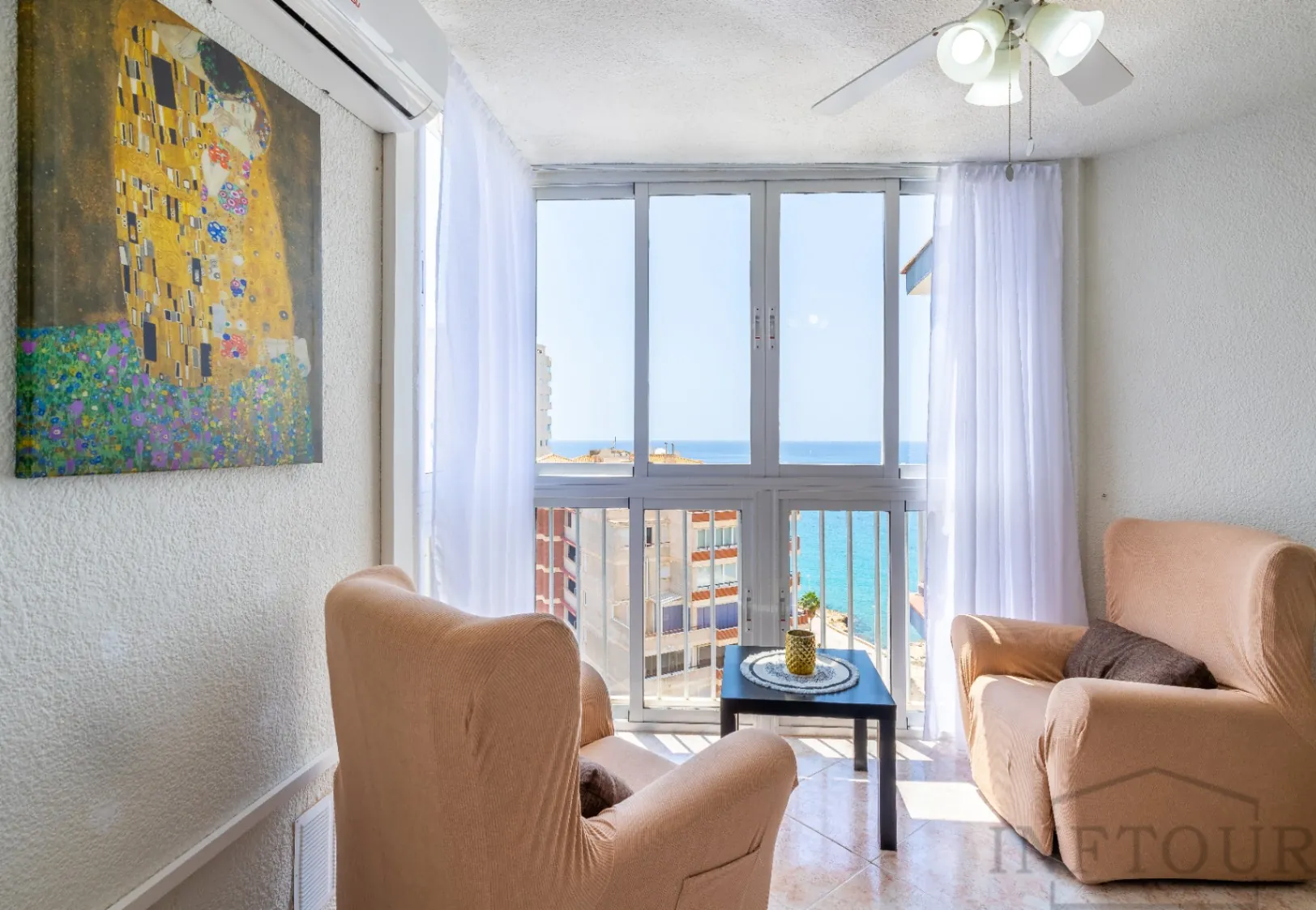 Alquiler temporal apartamento de 1 dormitorio con vistas al mar, Calpe