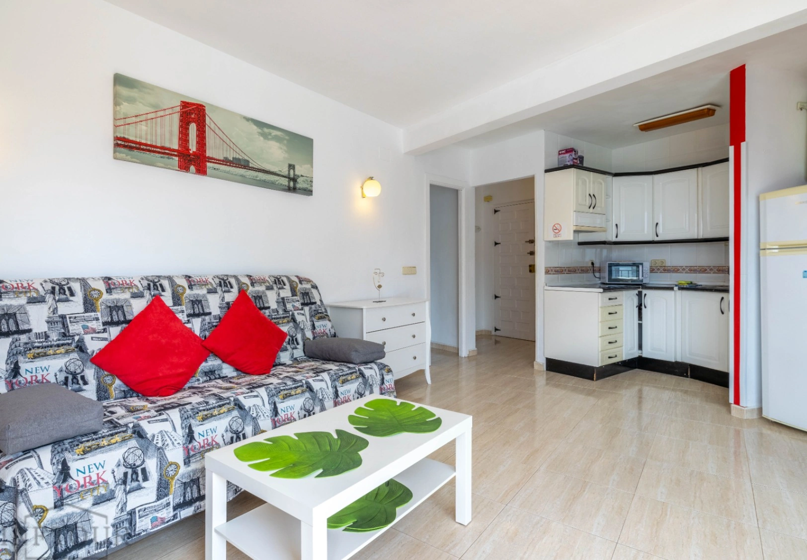 Alquiler temporal apartamento de 1 dormitorio con vistas al mar, en el centro de Calpe