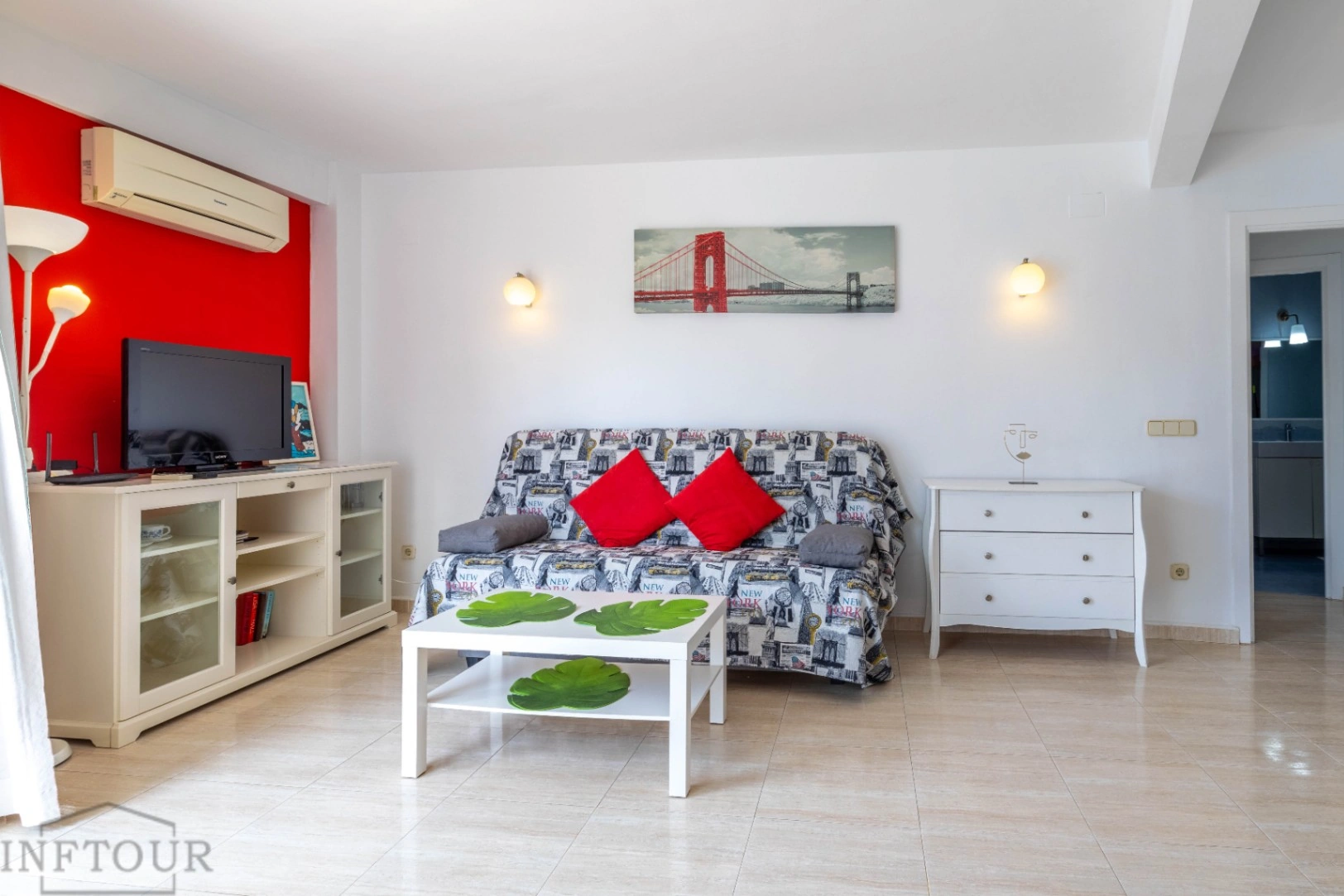 Alquiler temporal apartamento de 1 dormitorio con vistas al mar, en el centro de Calpe