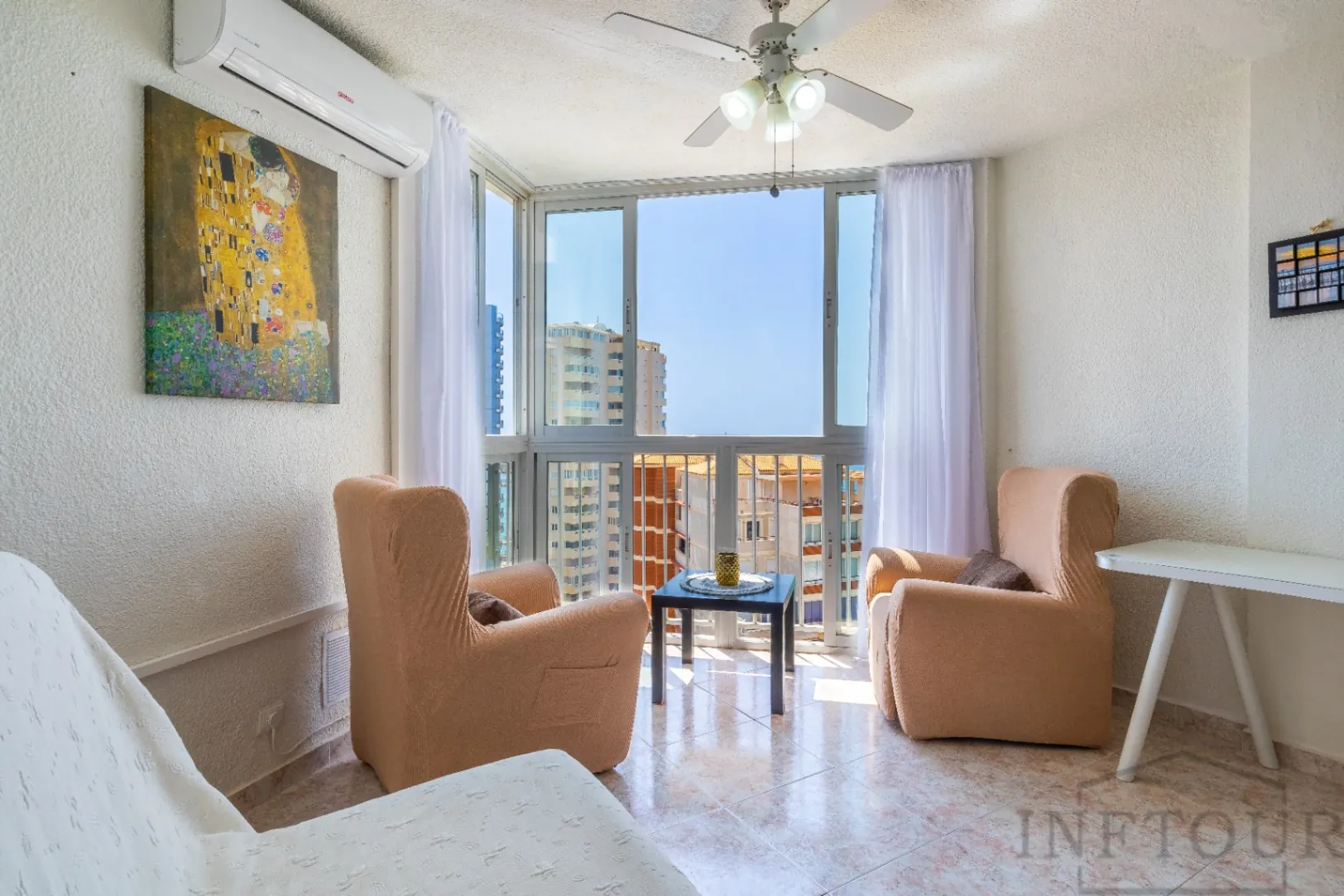 Alquiler temporal apartamento de 1 dormitorio con vistas al mar, Calpe