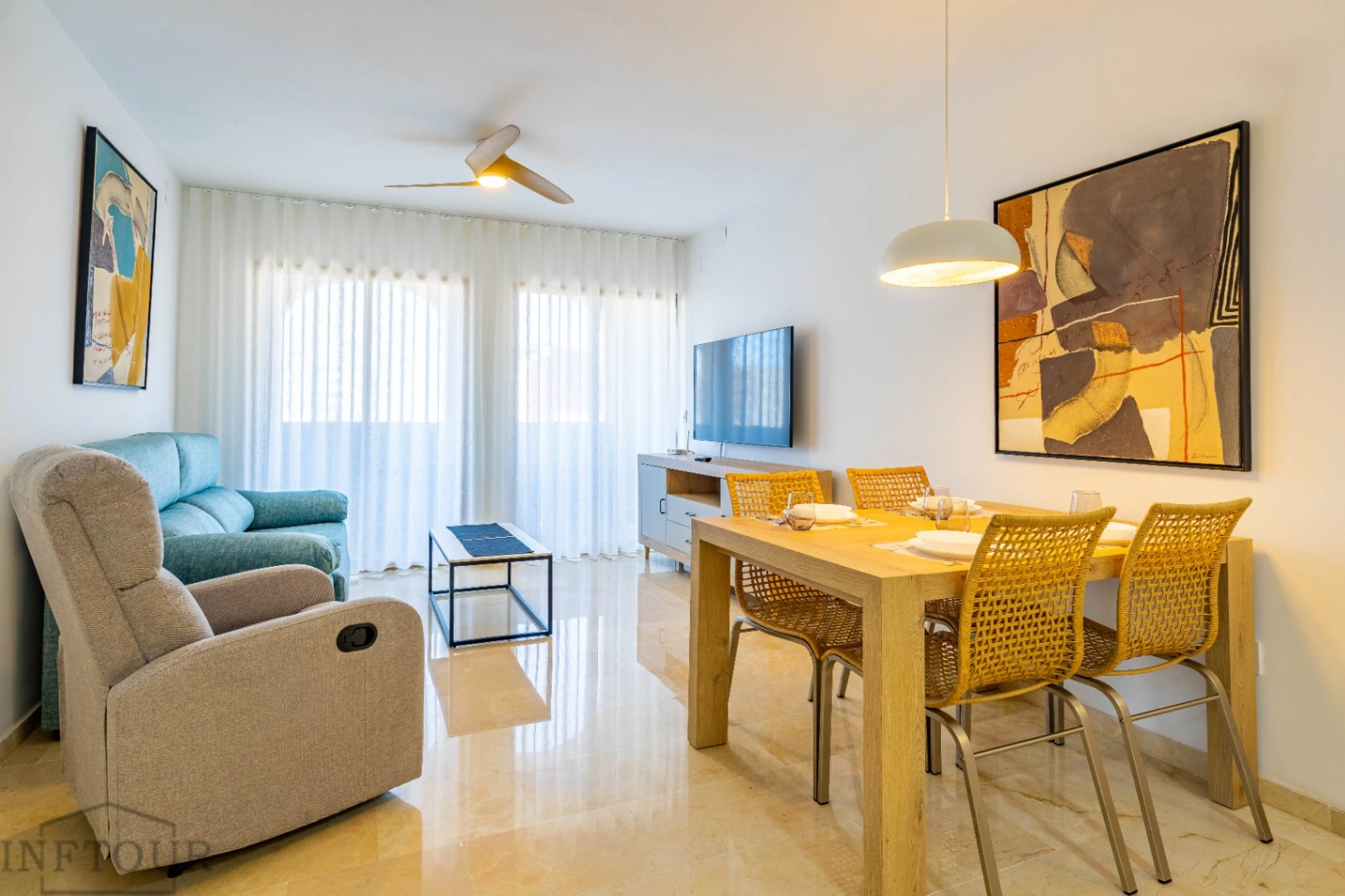 Apartamento de 2 dormitorios, centro de Calpe