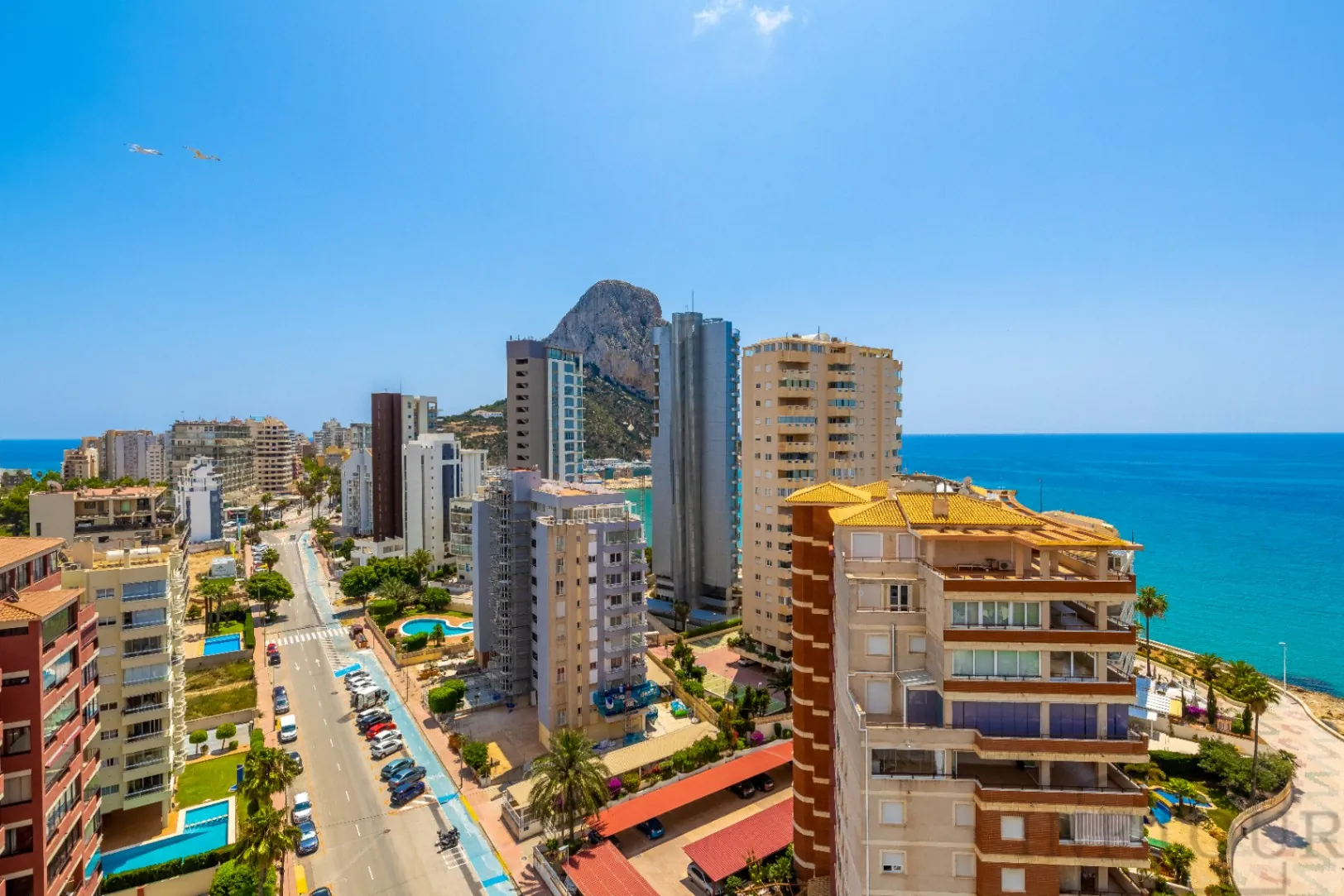 Alquiler temporal apartamento de 1 dormitorio con vistas al mar, Calpe