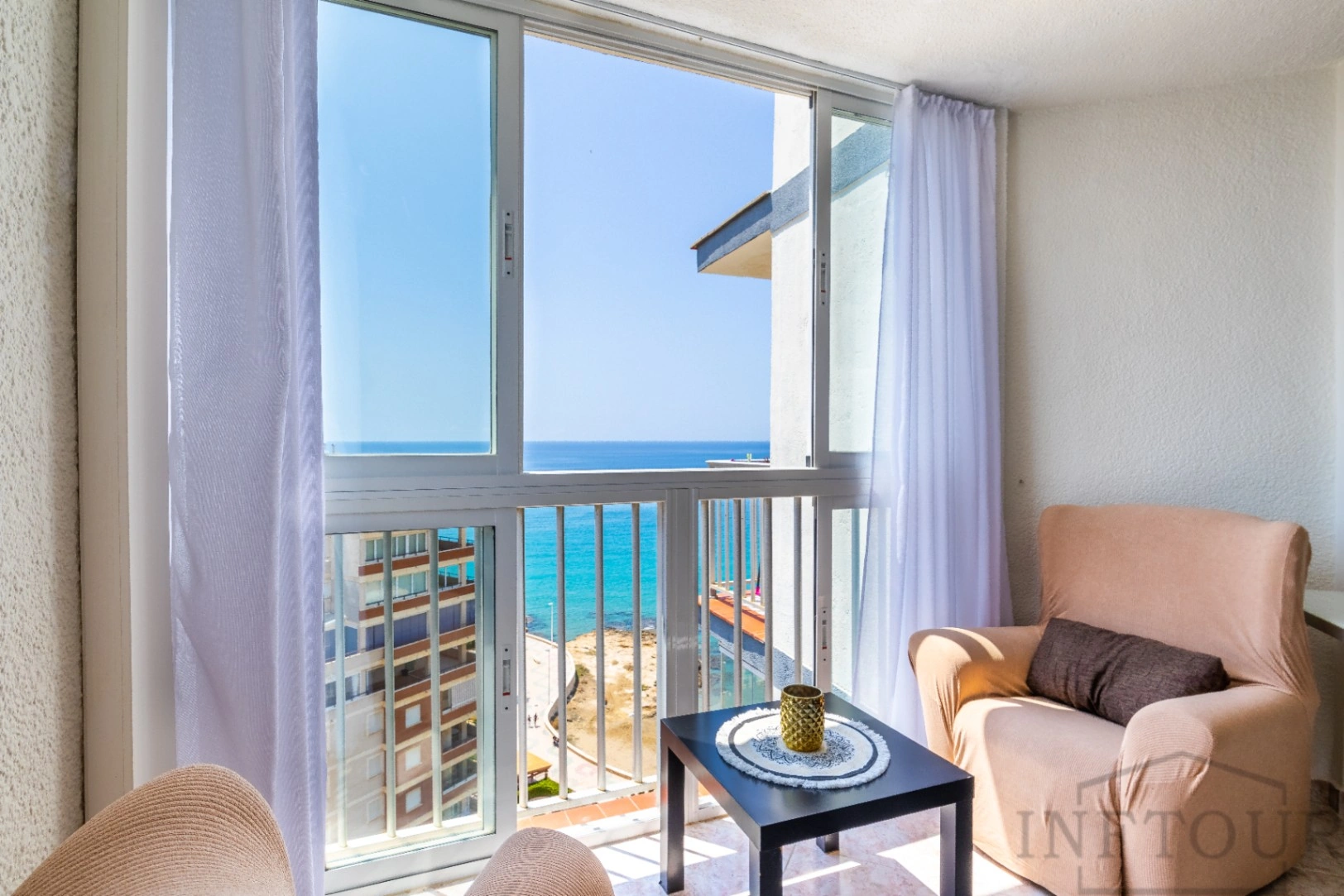 Alquiler temporal apartamento de 1 dormitorio con vistas al mar, Calpe