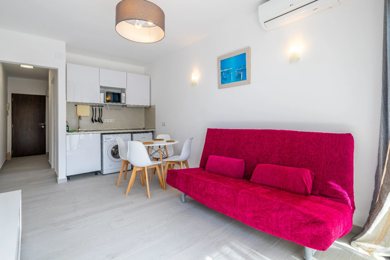 Alquiler temporal apartamento de 1 dormitorio con vistas al mar en primera línea de playa Arenal Bol, Calpe