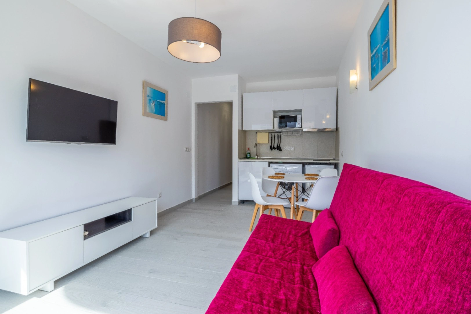 Alquiler temporal apartamento de 1 dormitorio con vistas al mar en primera línea de playa Arenal Bol, Calpe