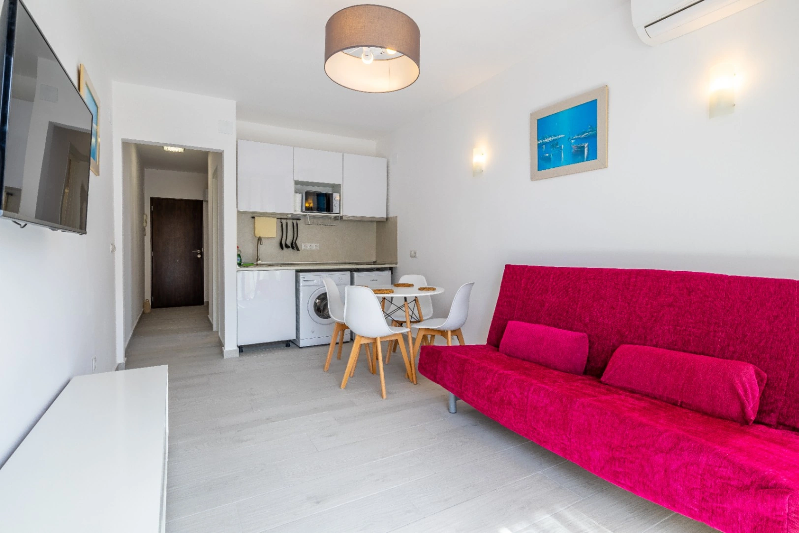 Alquiler temporal apartamento de 1 dormitorio con vistas al mar en primera línea de playa Arenal Bol, Calpe