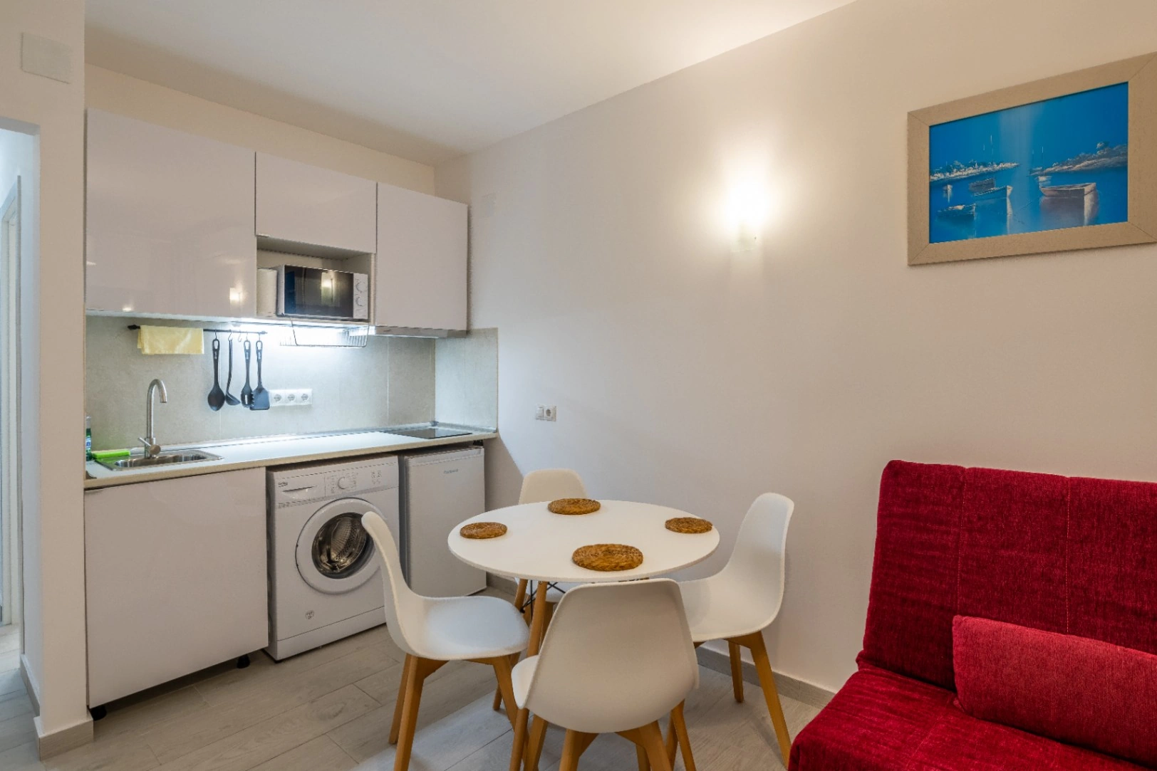 Alquiler temporal apartamento de 1 dormitorio con vistas al mar en primera línea de playa Arenal Bol, Calpe