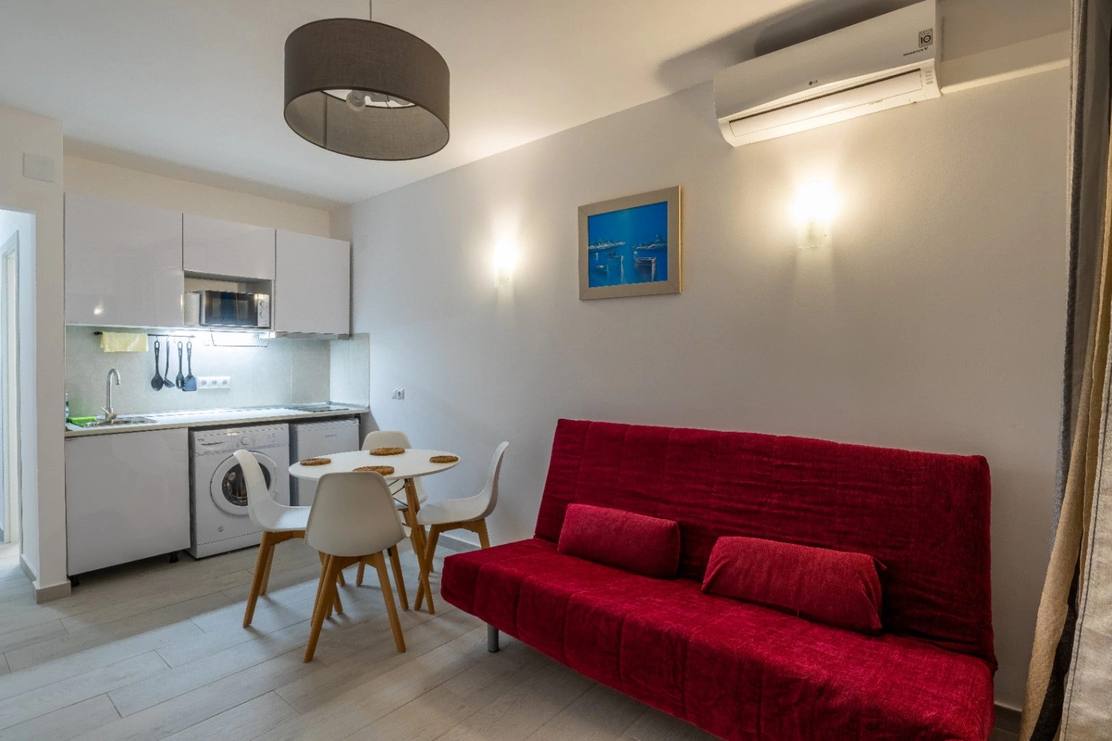 Alquiler temporal apartamento de 1 dormitorio con vistas al mar en primera línea de playa Arenal Bol, Calpe