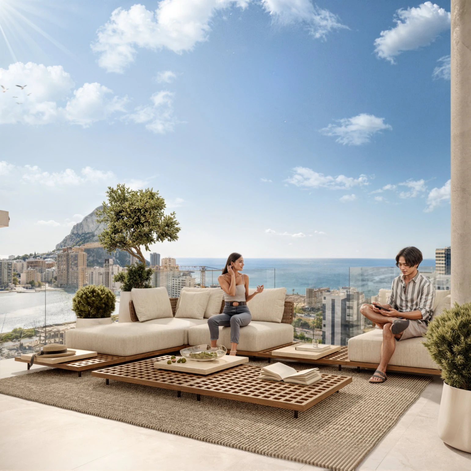 Ático con solárium y piscina privada