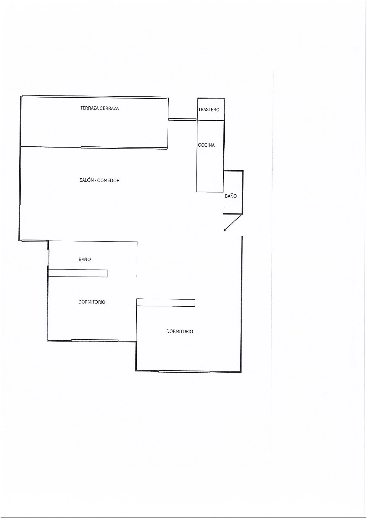 Apartamento en venta de 2 habitaciones y 2 baños con piscina comunitaria.