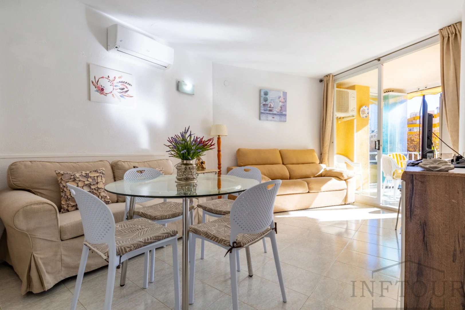 Alquiler temporal apartamento de 1 dormitorio, terraza y piscina en el centro de Calpe