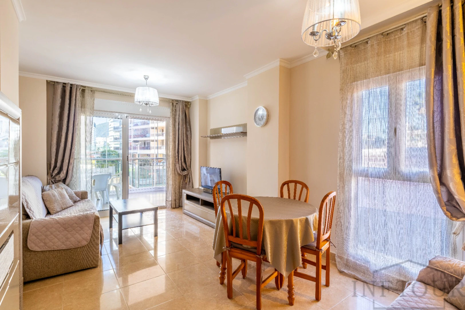 374286 - Alquiler temporal apartamento de 1 dormitorio, piscina y plaza de parking, playa Arenal Bol, Calpe