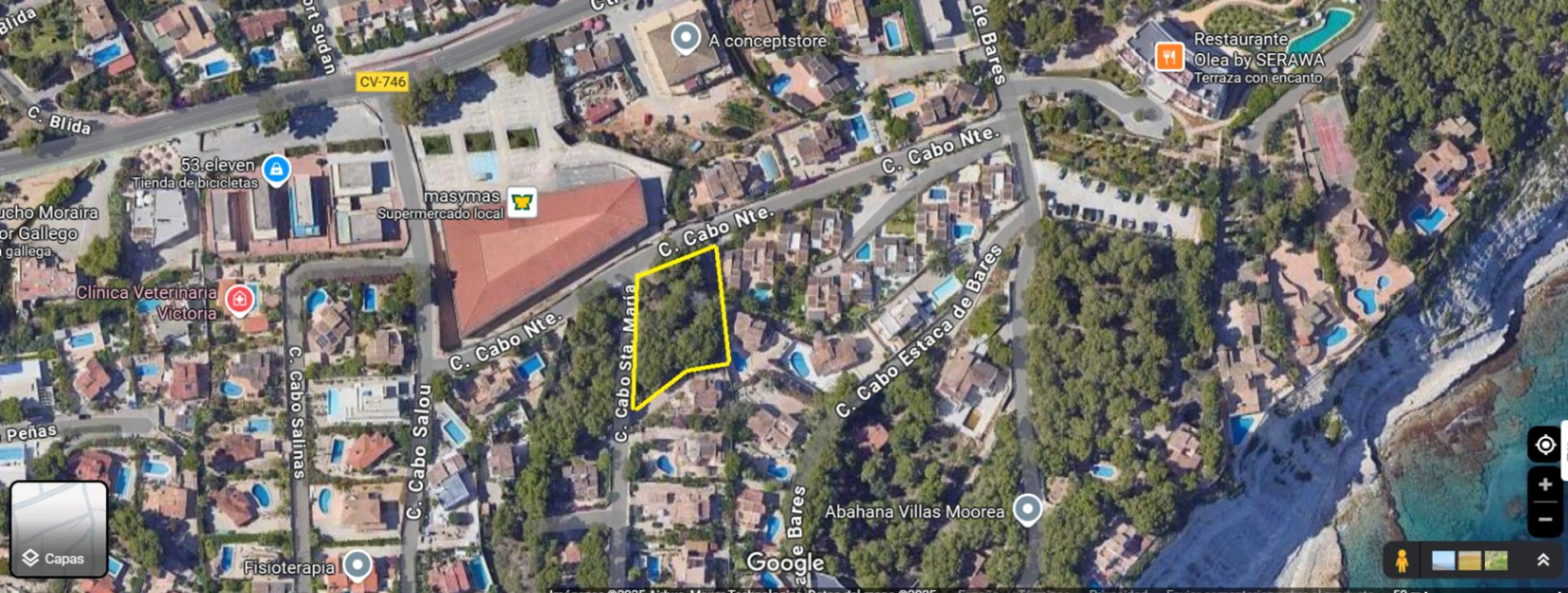 P45 - Parcela Urbana en Moraira cerca de todos los servidos, con todas las infraestructuras.