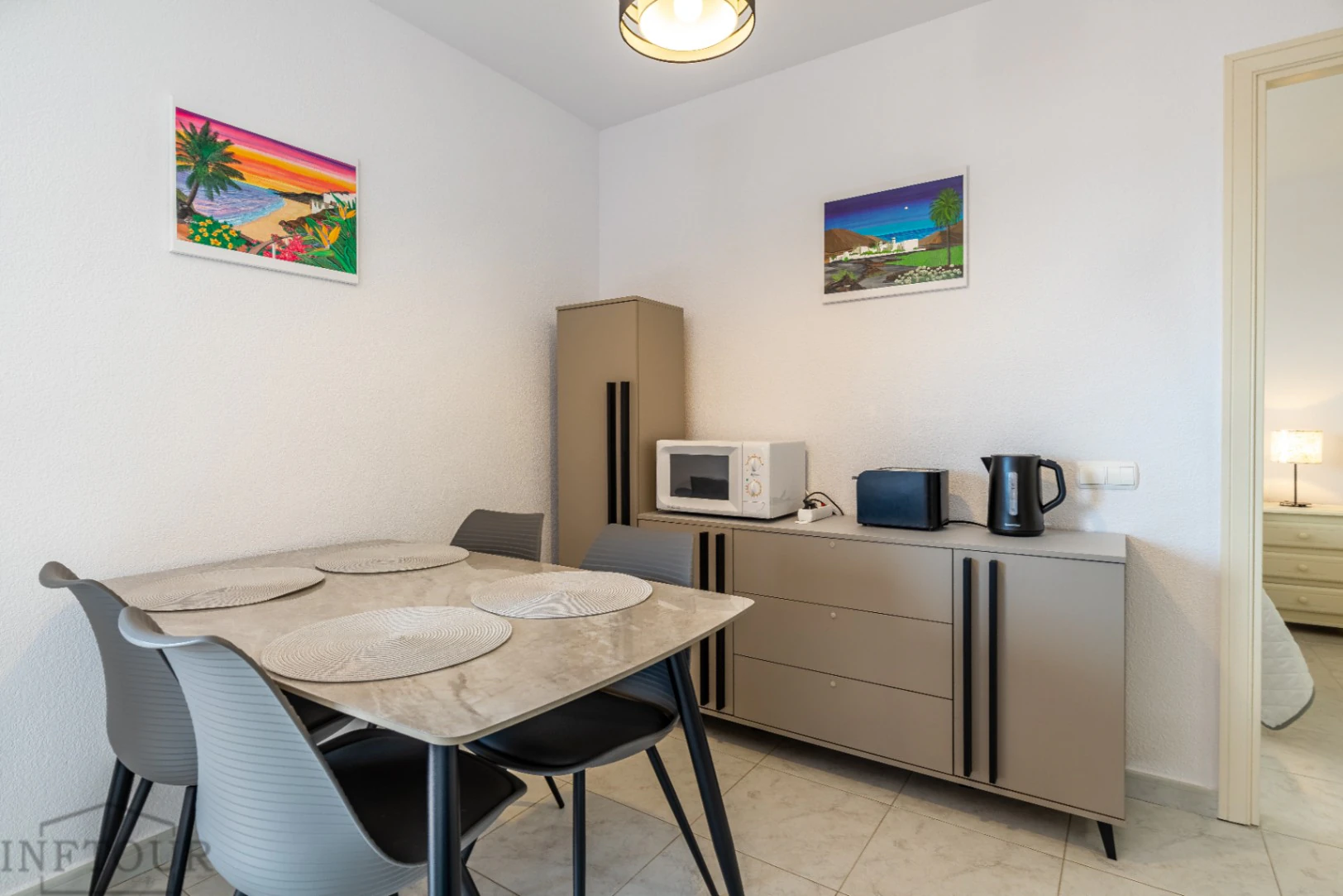 Alquiler temporal piso de 1 dormitorio con terraza, piscina y gimnasio en playa La Fossa, Calpe
