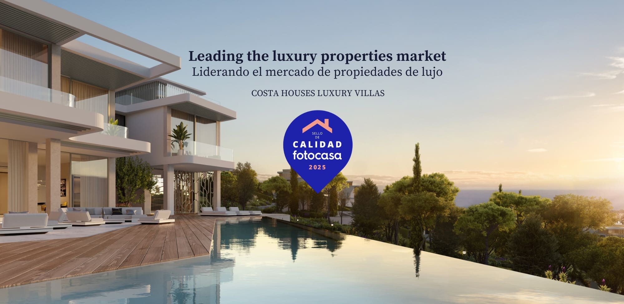 COSTA HOUSES Luxury Villas ® consolida su liderazgo inmobiliario en la Costa Blanca con el Sello de Calidad Fotocasa