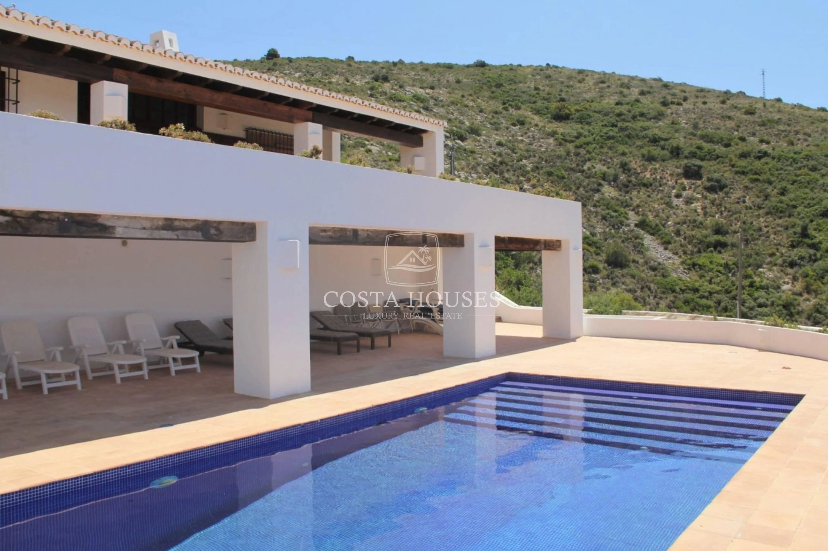 2171VL_SUNSET - VILLA EXCLUSIVE DE STYLE IBIZENQUE AVEC VUE PANORAMIQUE SUR LA MER – MORAIRA, COSTA BLANCA