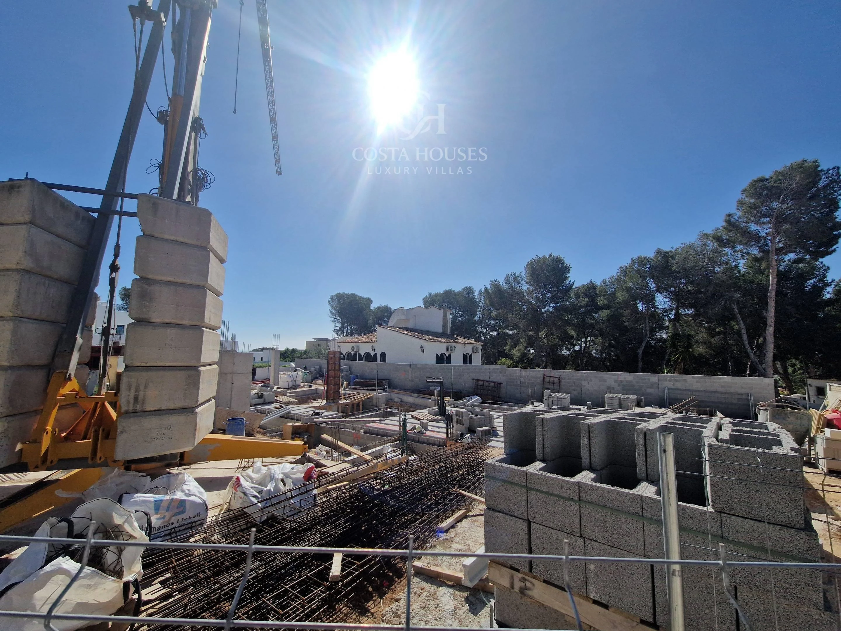 2844VL_IBICENCA - VILLA IBICENCA DE OBRA NUEVA EN CONSTRUCCION · VISTAS AL MAR MORAIRA