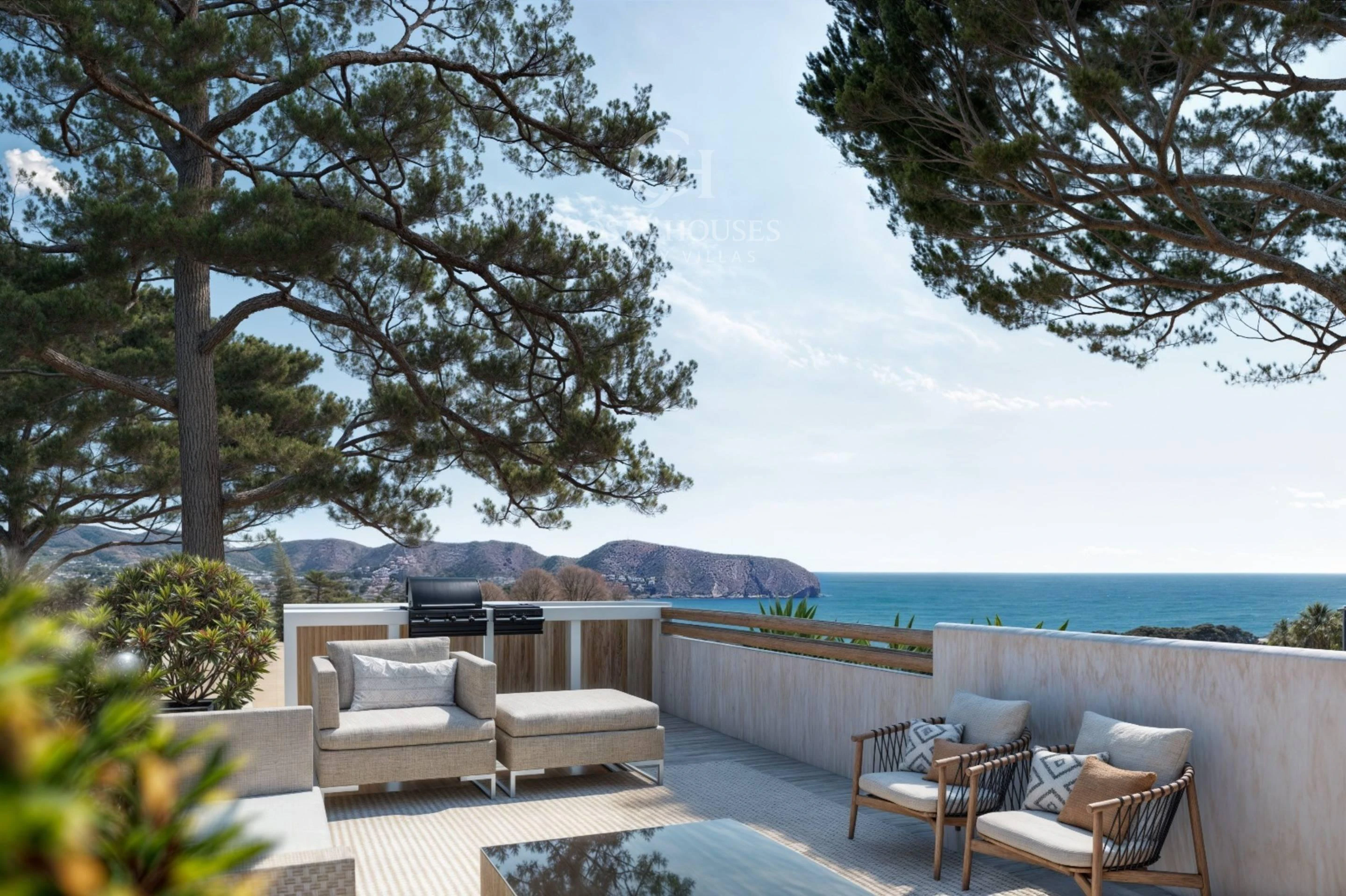 2844VL_IBICENCA - VILLA IBICENCA DE OBRA NUEVA EN CONSTRUCCION · VISTAS AL MAR MORAIRA