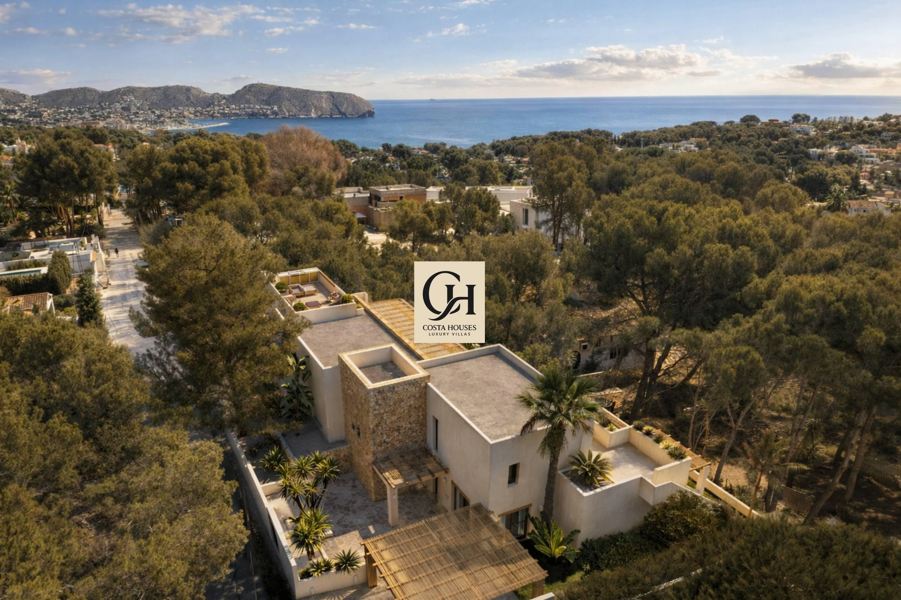 2844VL_IBICENCA - VILLA IBICENCA DE OBRA NUEVA EN CONSTRUCCION · VISTAS AL MAR MORAIRA