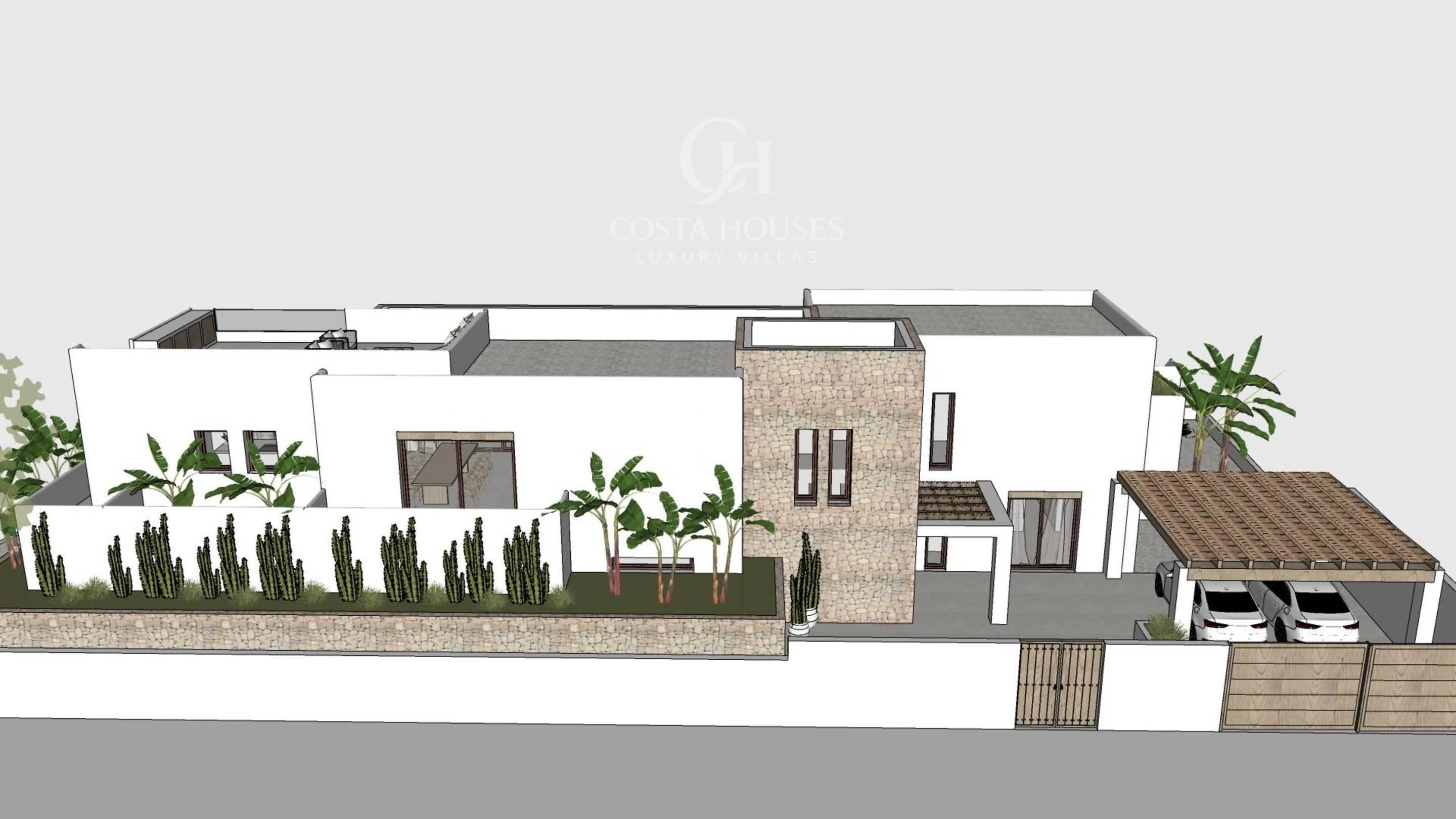 2844VL_IBICENCA - VILLA IBICENCA DE OBRA NUEVA EN CONSTRUCCION · VISTAS AL MAR MORAIRA