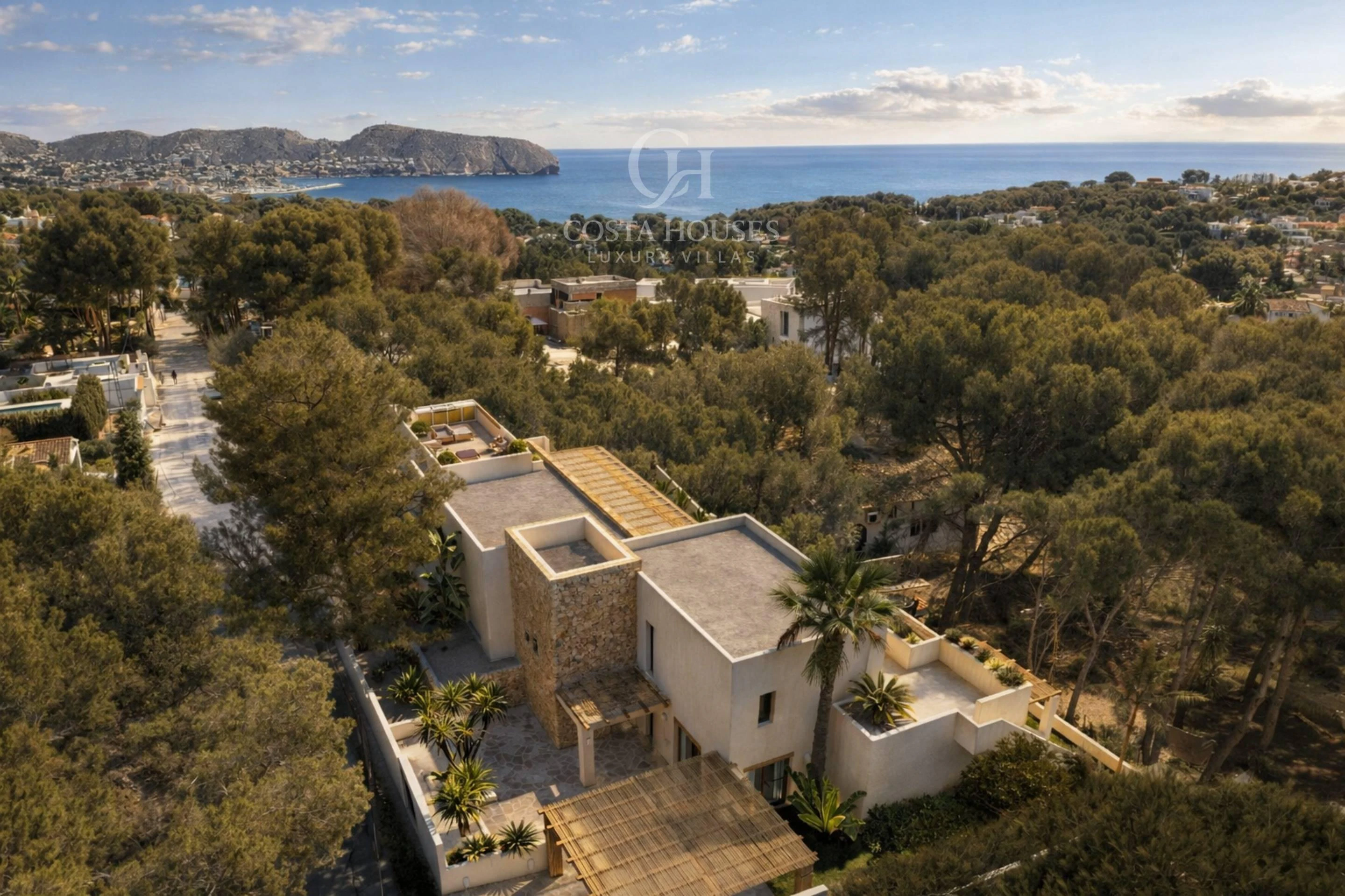 2844VL_IBICENCA - VILLA IBICENCA DE OBRA NUEVA EN CONSTRUCCION · VISTAS AL MAR MORAIRA