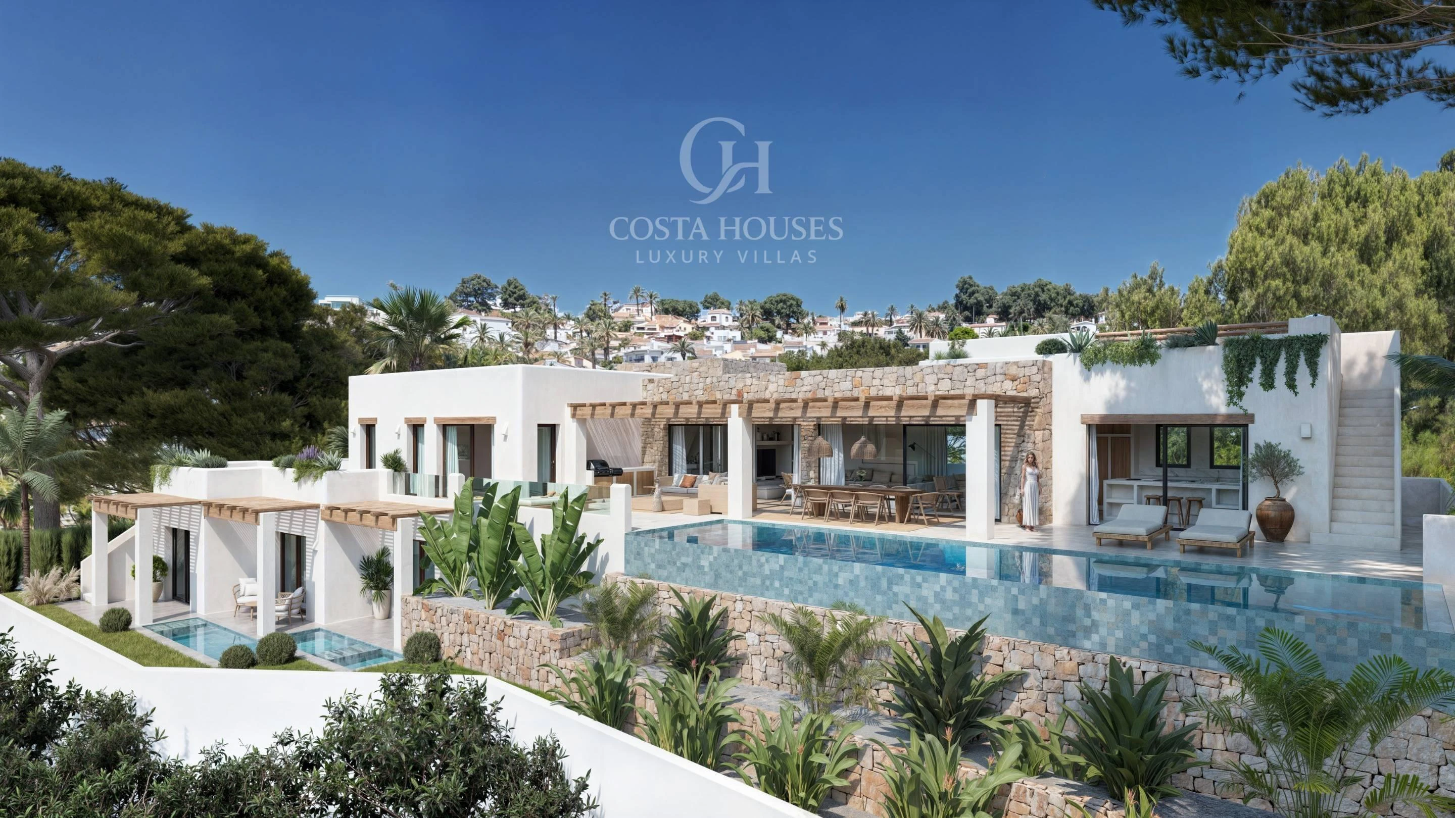 2844VL_IBICENCA - VILLA IBICENCA DE OBRA NUEVA EN CONSTRUCCION · VISTAS AL MAR MORAIRA