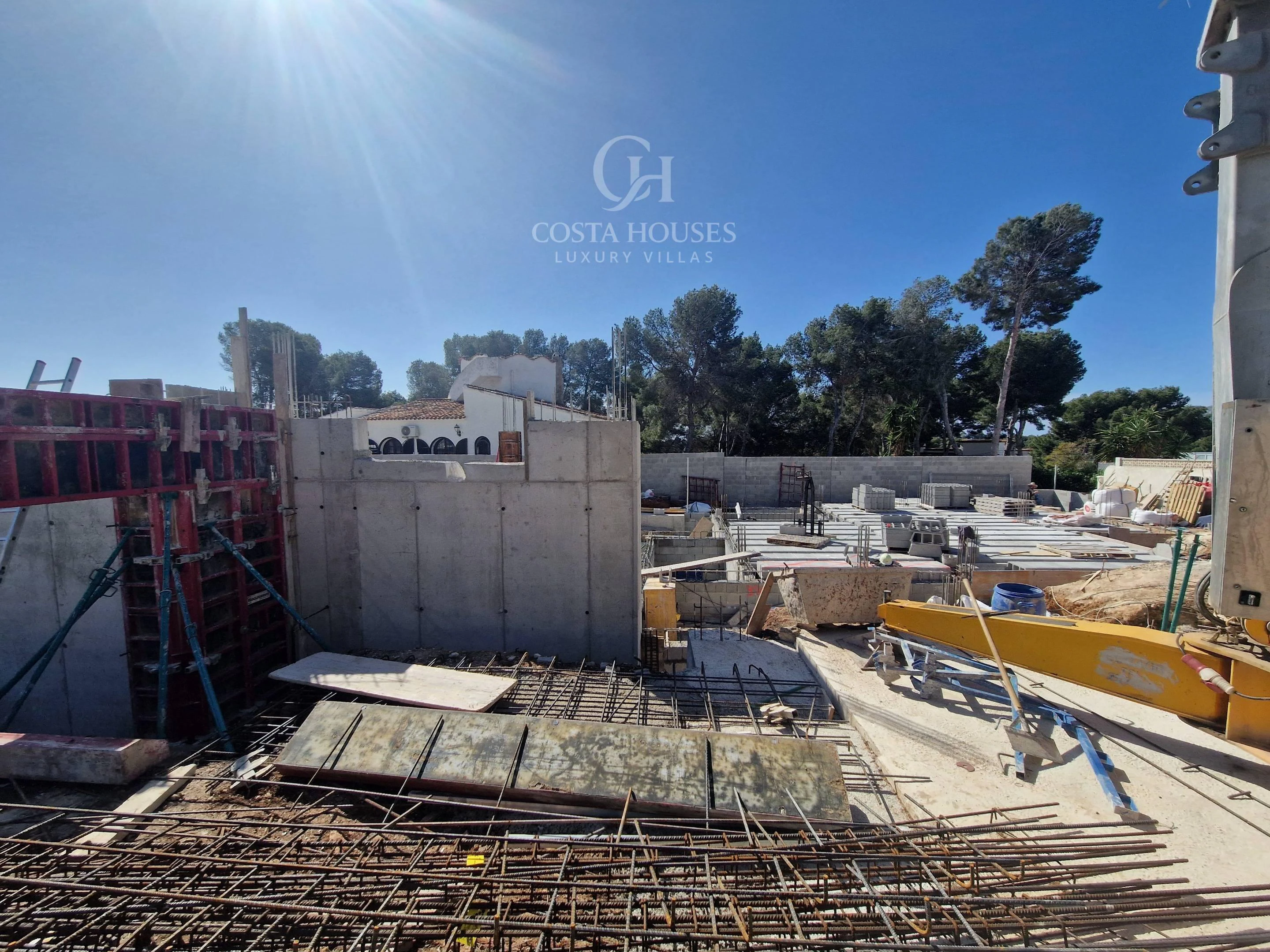 2844VL_IBICENCA - VILLA IBICENCA DE OBRA NUEVA EN CONSTRUCCION · VISTAS AL MAR MORAIRA