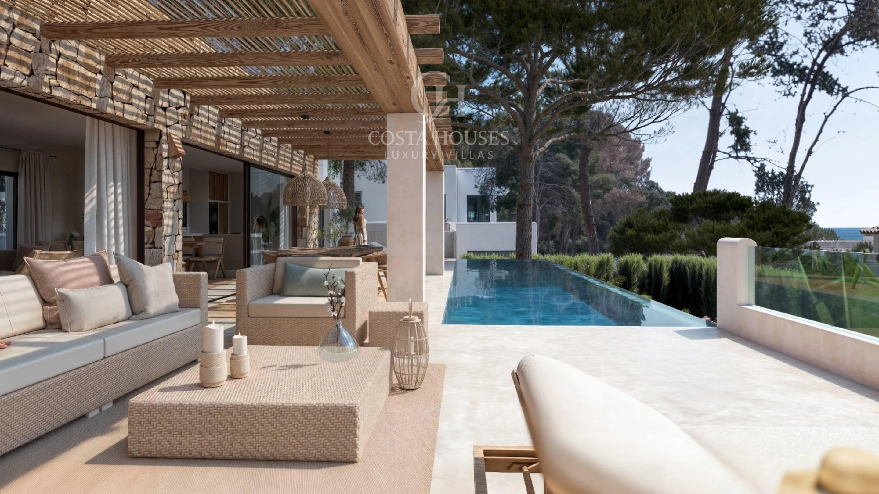 2844VL_IBICENCA - VILLA IBICENCA DE OBRA NUEVA EN CONSTRUCCION · VISTAS AL MAR MORAIRA