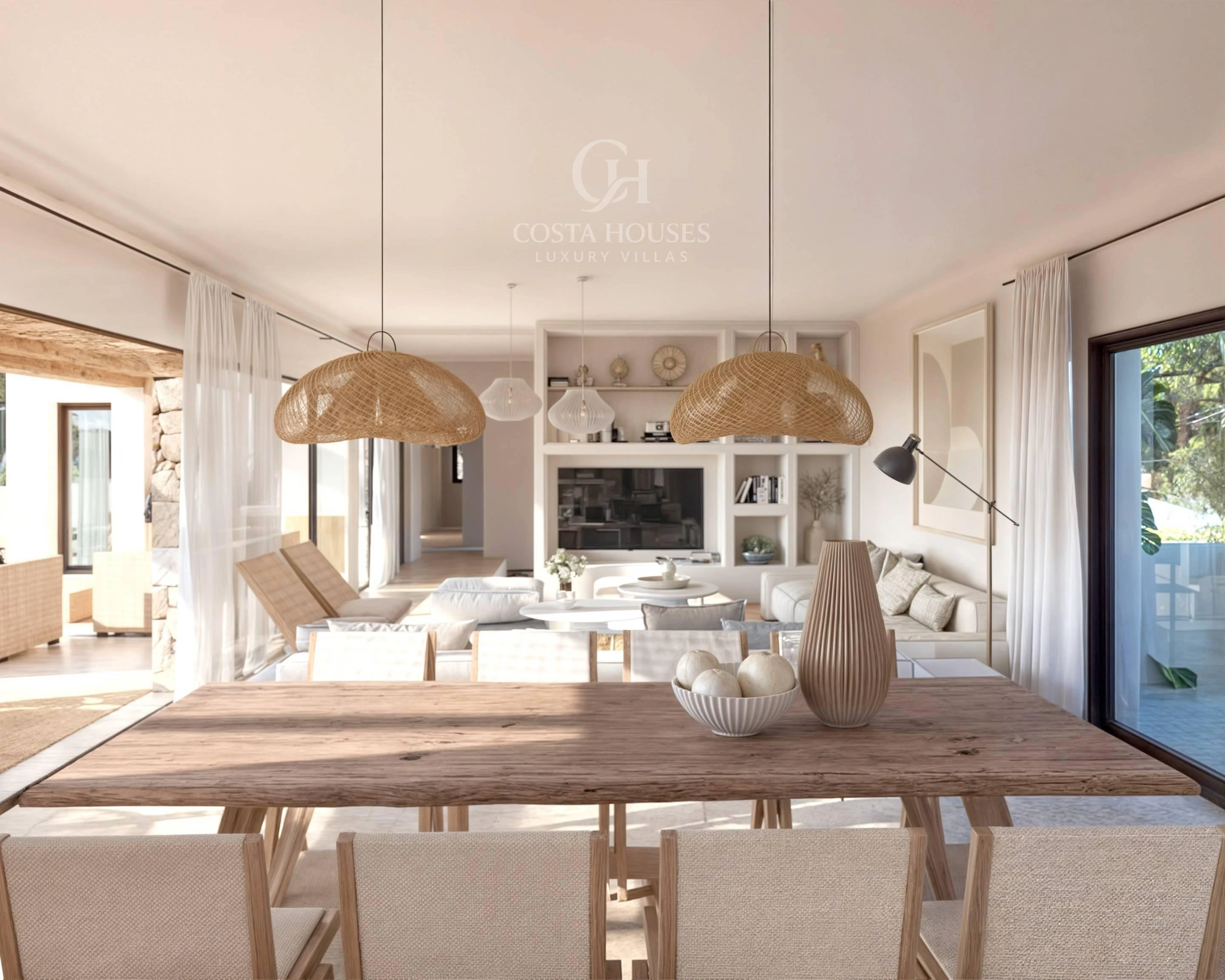 2844VL_IBICENCA - VILLA IBICENCA DE OBRA NUEVA EN CONSTRUCCION · VISTAS AL MAR MORAIRA