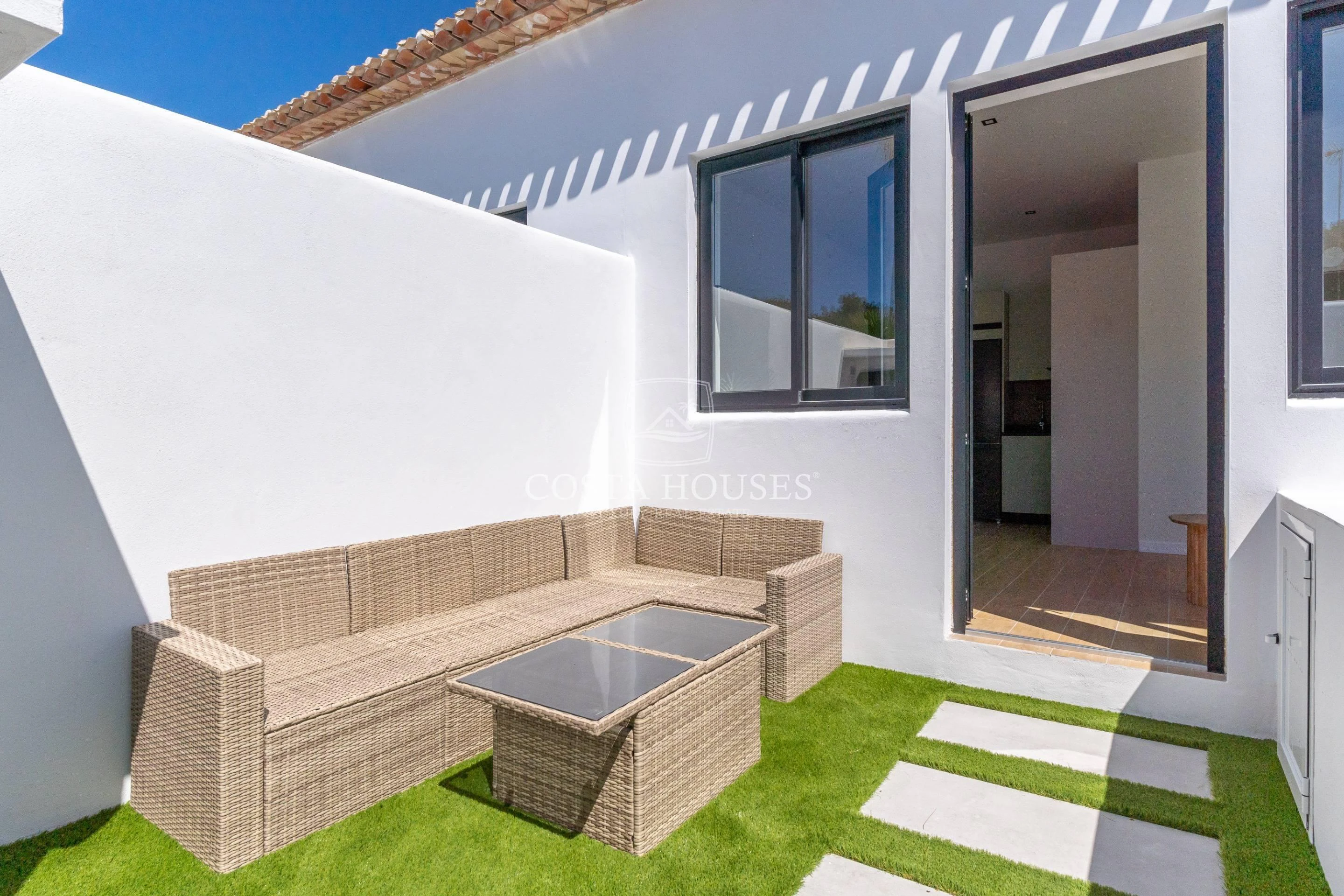 2675AD_SANTORINI - VIVIENDAS IBICENCAS EN Urb. SANTORINI · ADOSADOS CON JARDÍN Y PISCINA PRIVADA EN VENTA EN JÁVEA