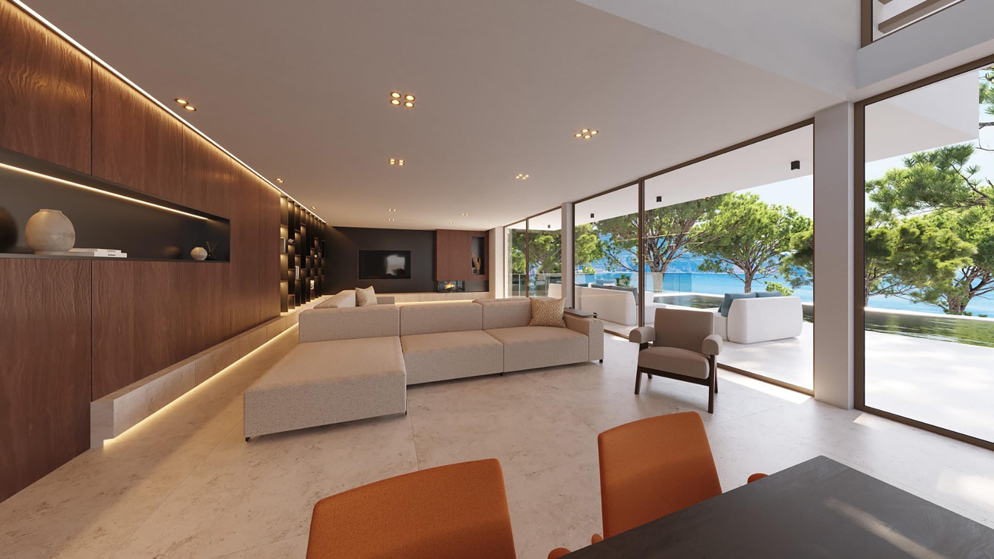 Moderne villa met 5 suites met uitzicht op de Middellandse Zee van Moraira