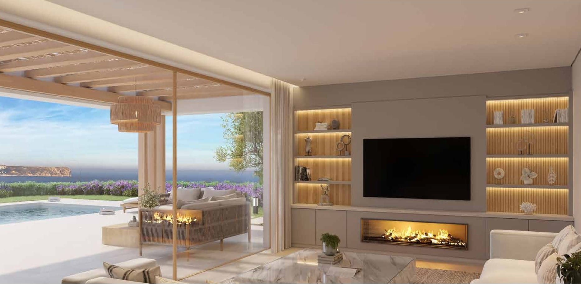 Villa de nueva construcción en Jávea con vistas al mar en Javea