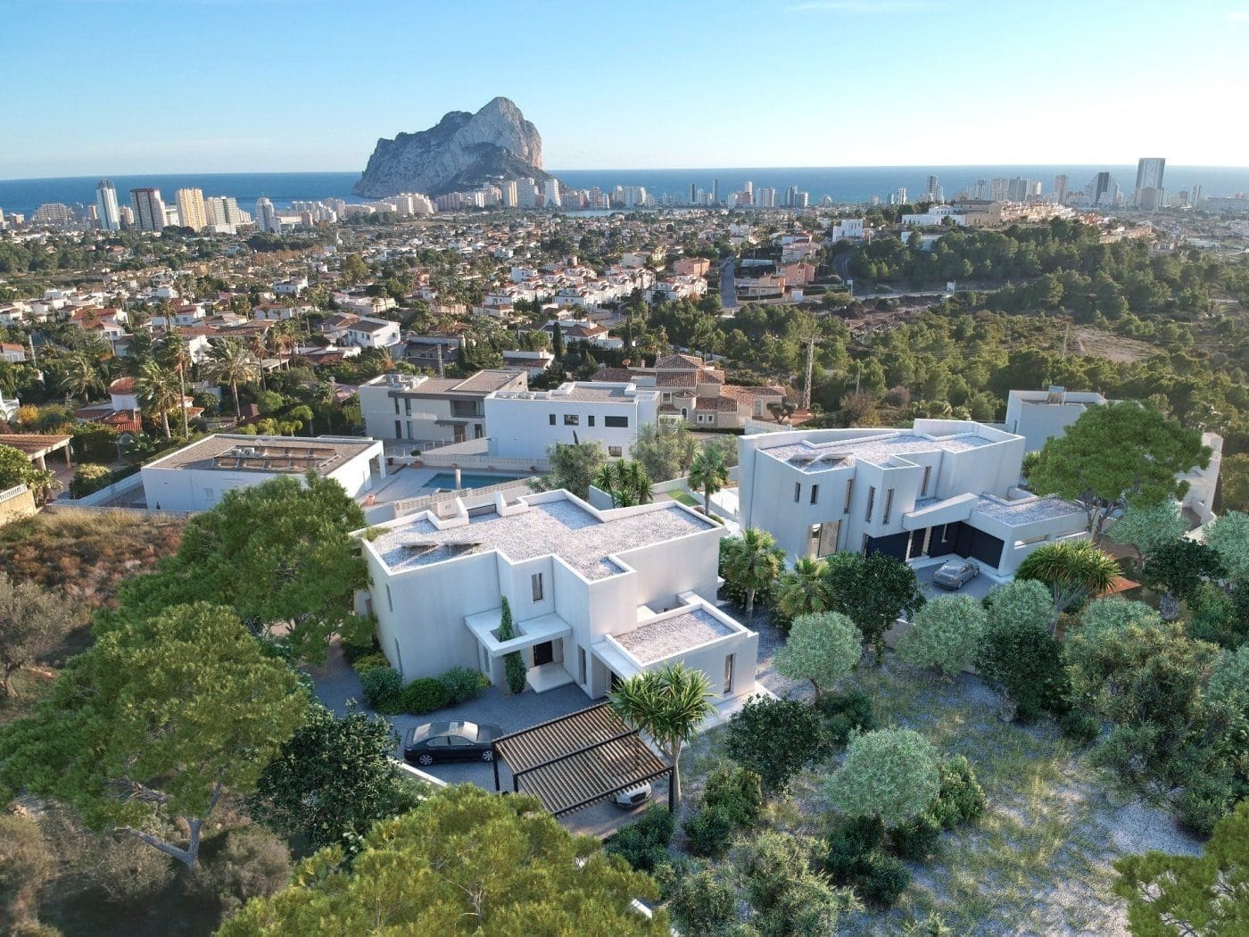 Villa moderna de lujo de nueva construcción en Calpe con vistas al mar