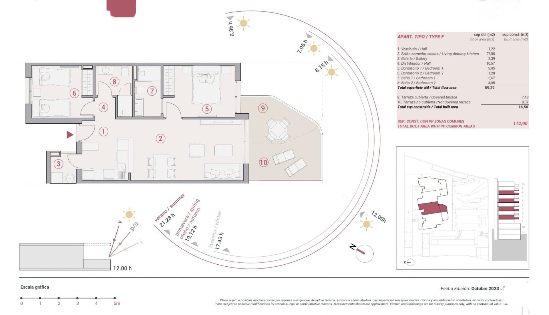 Apartamento en venta en Calpe